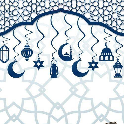 Ramazan Asma Sarkıt Süs Seti 10'lu Mavi