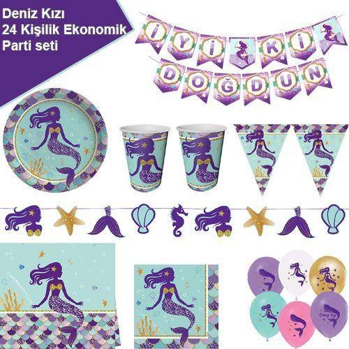 Deniz Kızı 24 Kişilik Ekonomik Parti Seti