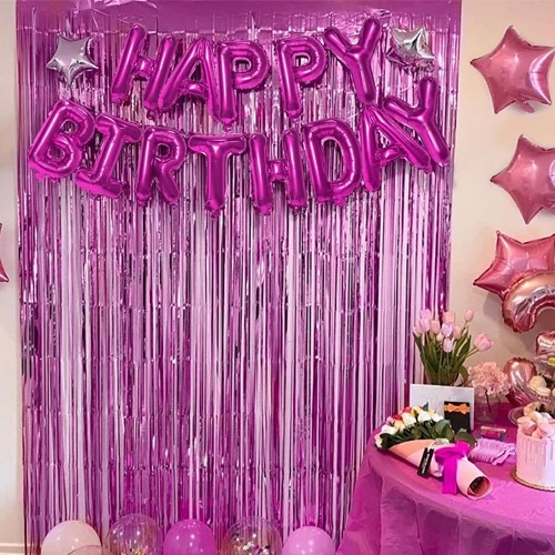 Happy Birthday Pembe Folyo Balon 35 cm