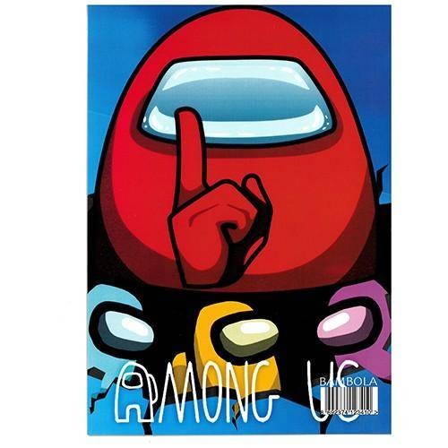 Among Us Stickerlı 16 Sayfa Boyama Kitabı