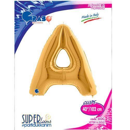 A - Harf Folyo Balon Gold (100 cm)