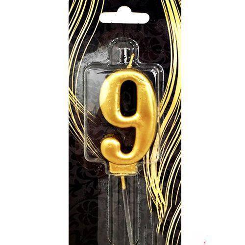 9 Rakam Lüks Gold Mum