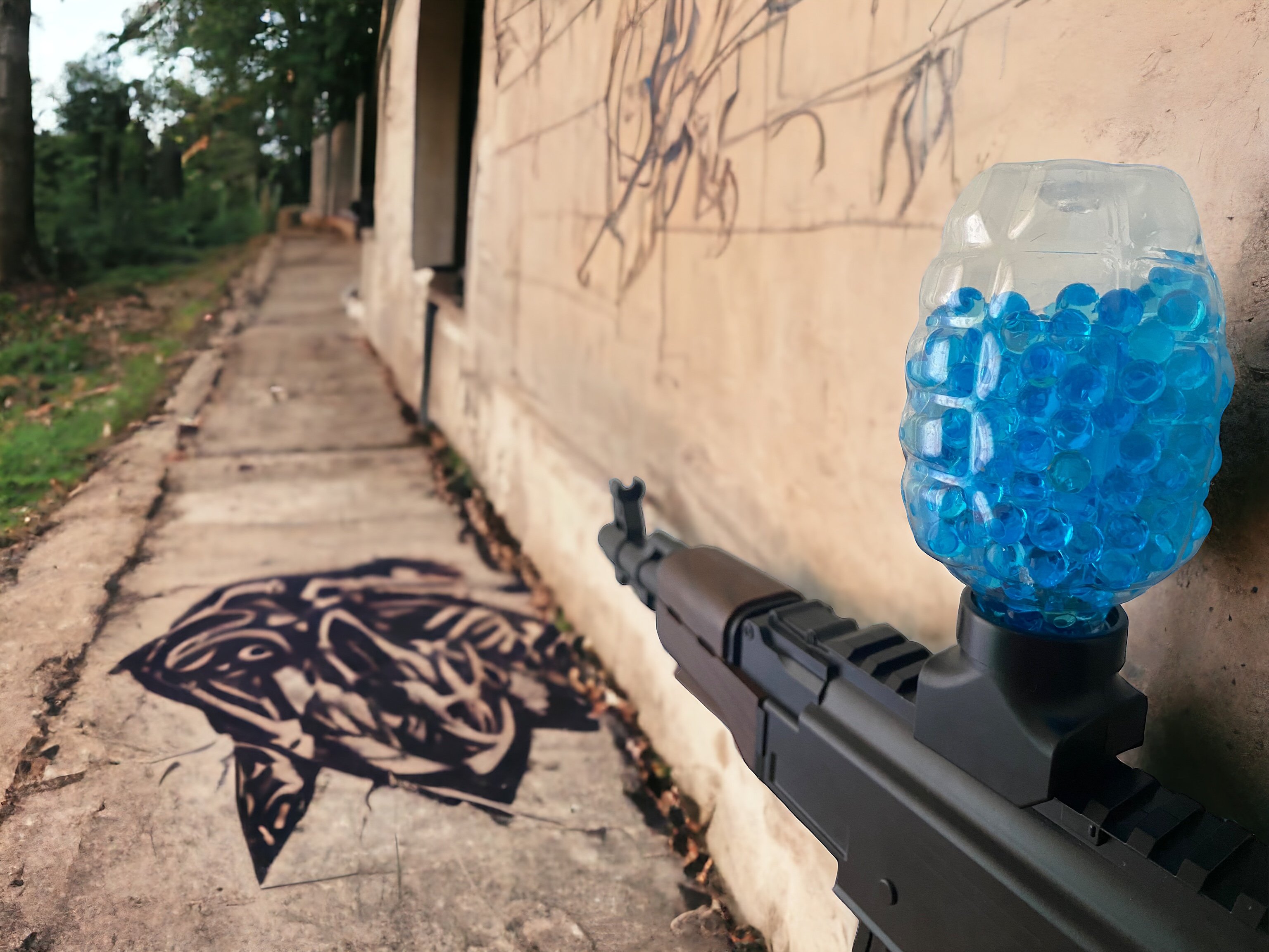 AK47 Gel Blaster (paintball version) | Uzun Menzilli Jel Tabancası - Mini Ak47