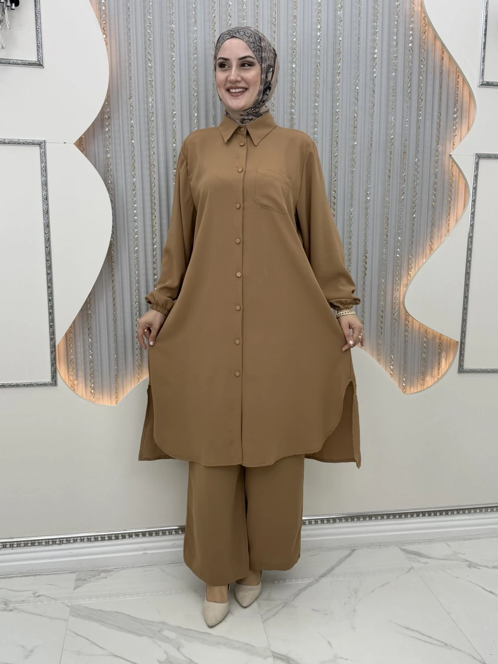 Rozalin Pantolonlu Takım