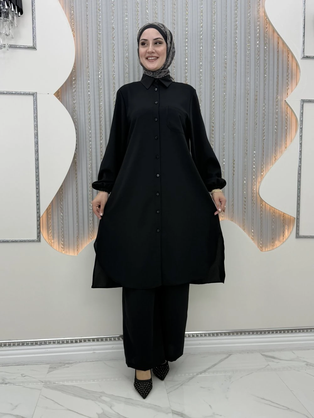 Rozalin Pantolonlu Takım