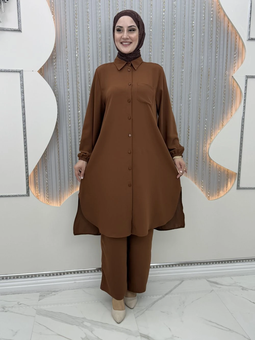 Rozalin Pantolonlu Takım