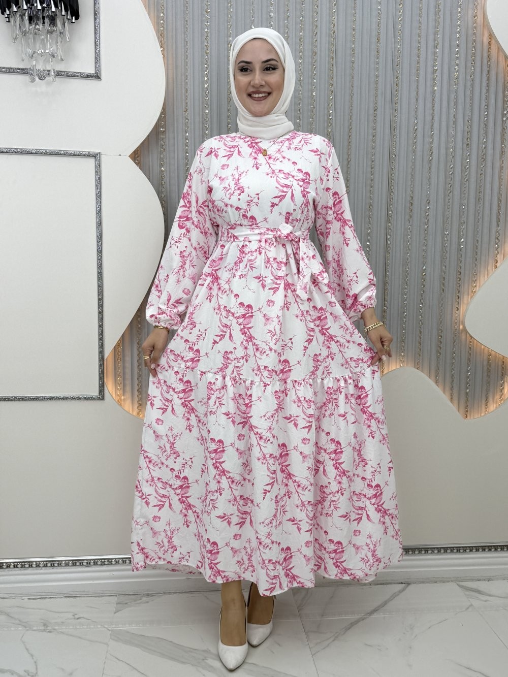 Belfu Elbise Pembe