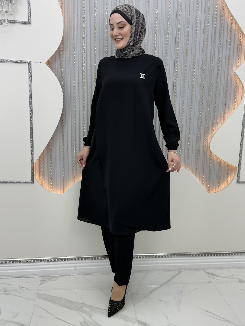 Elit pantolon takım Siyah