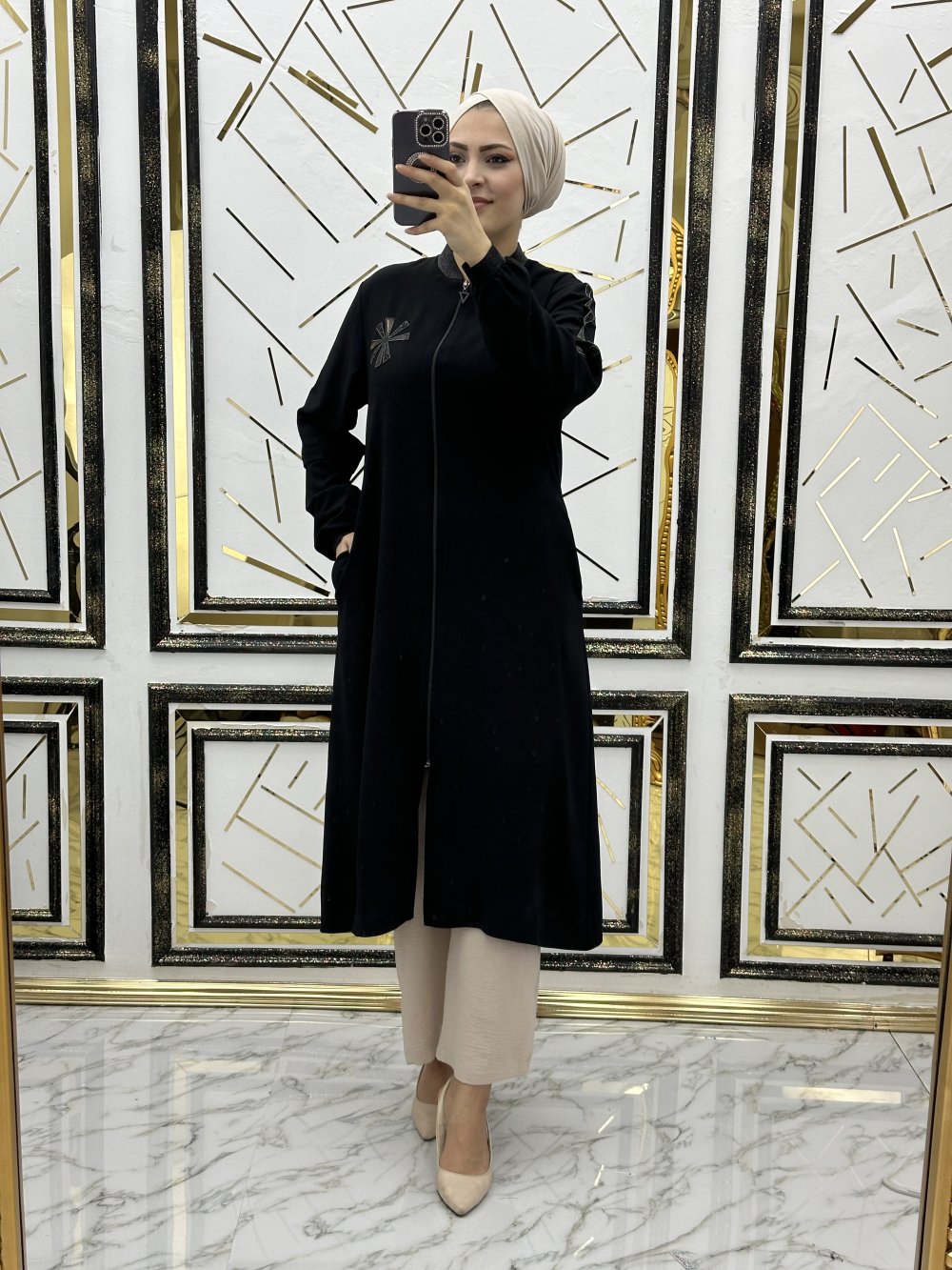 Sara yıldız çiçekli kap