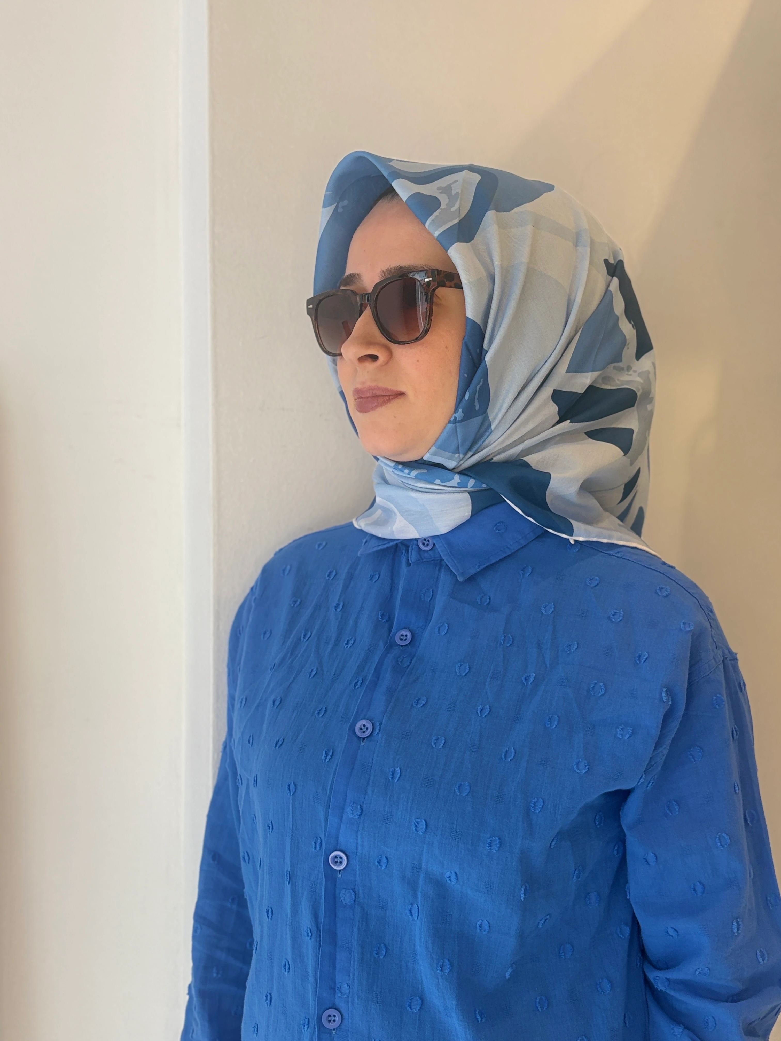 İpekhan Soft Eşarp - Mavi