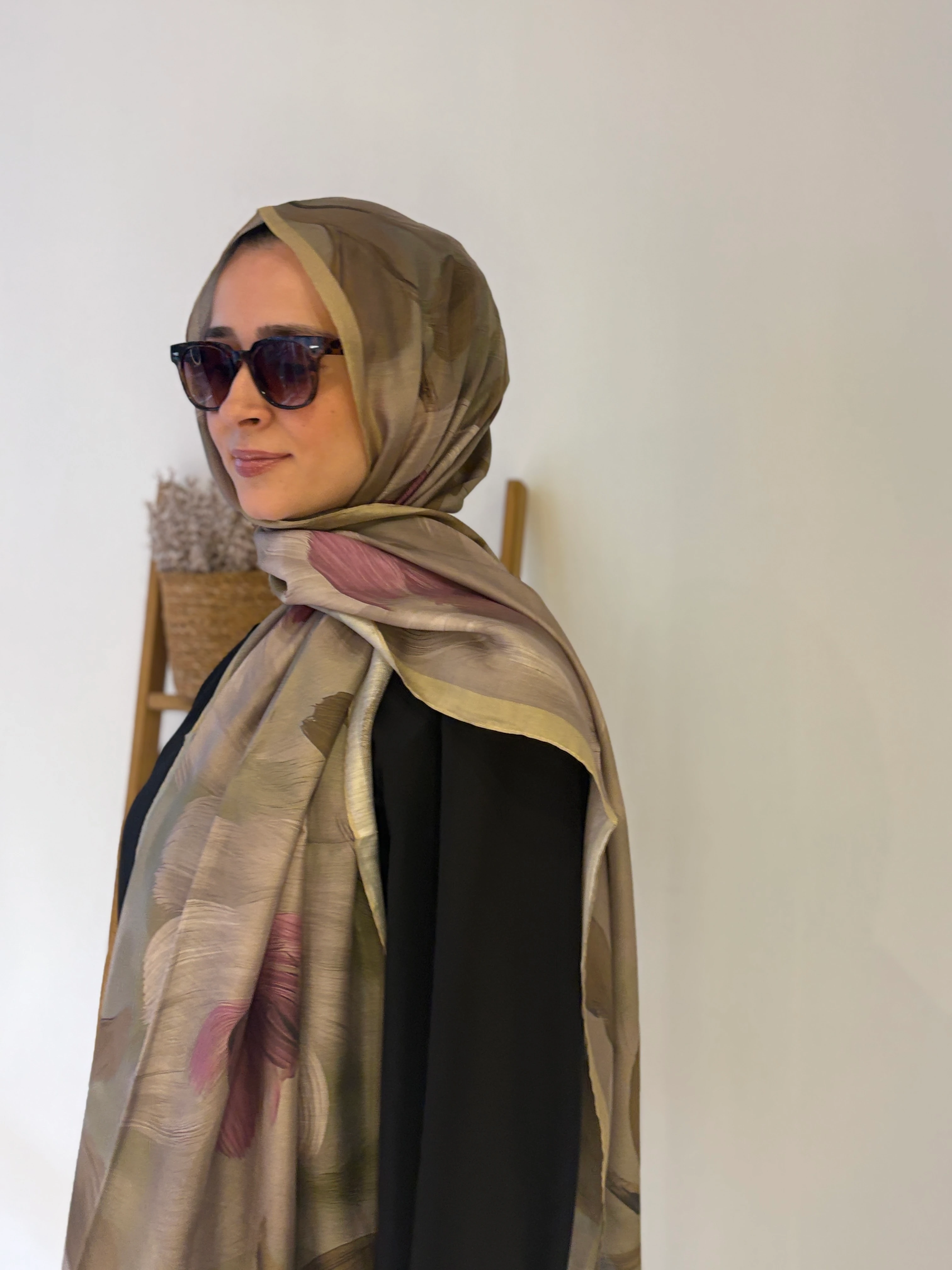 Locella Modal Şal - Pembe-Yeşil