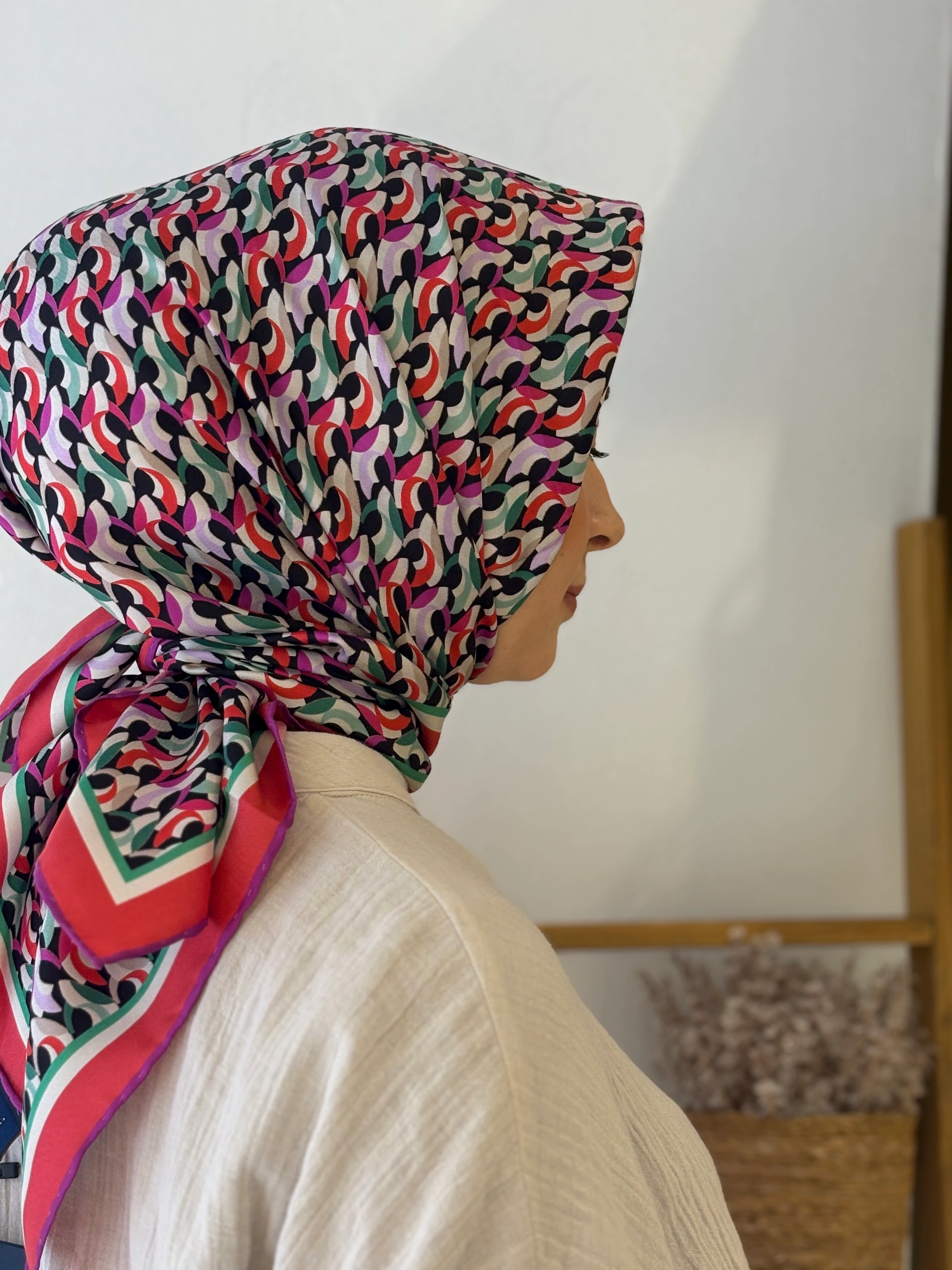 Levidor Twill İpek Eşarp - Pembe