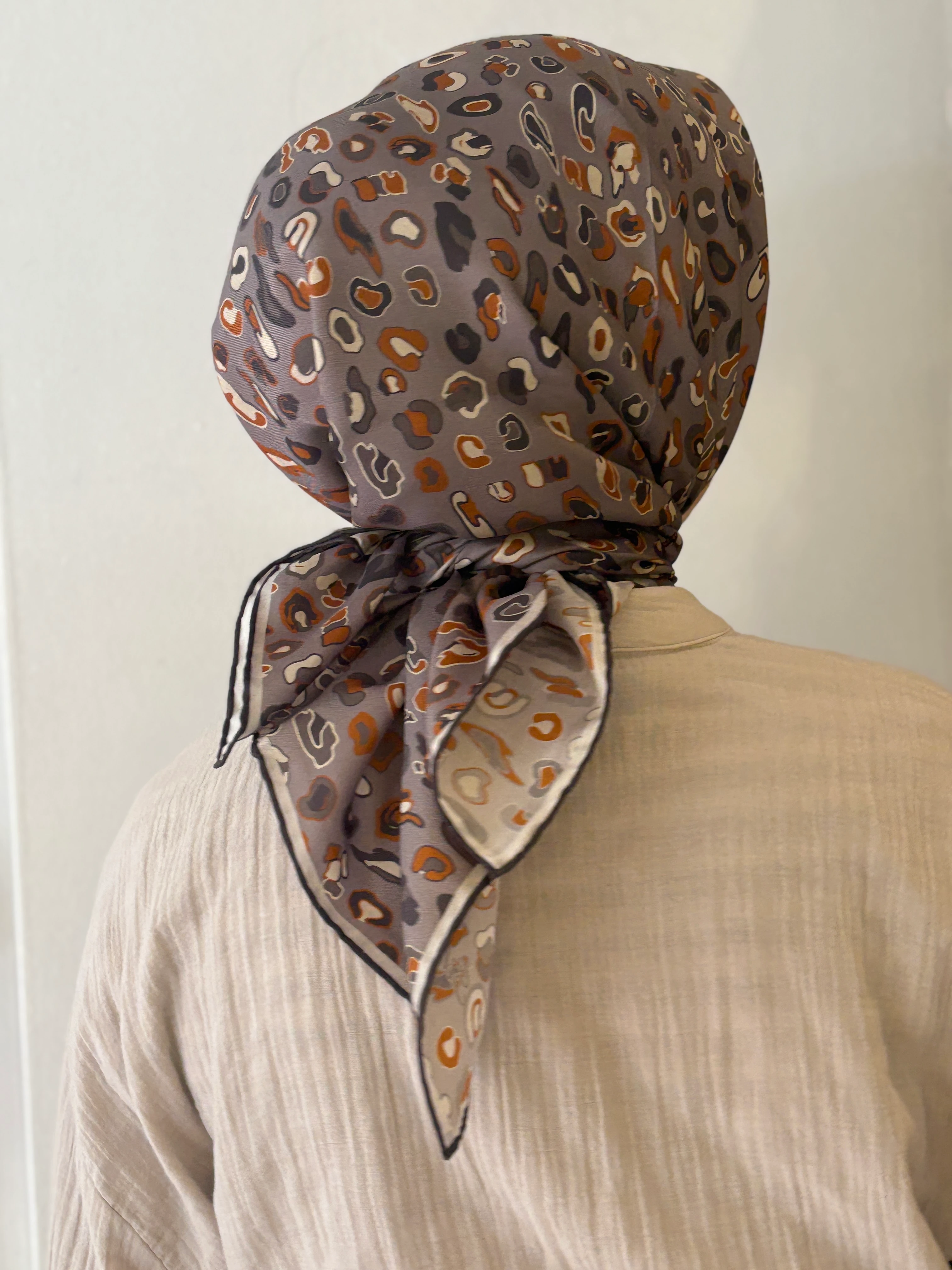 Silkhome twill İpek Eşarp - Gri