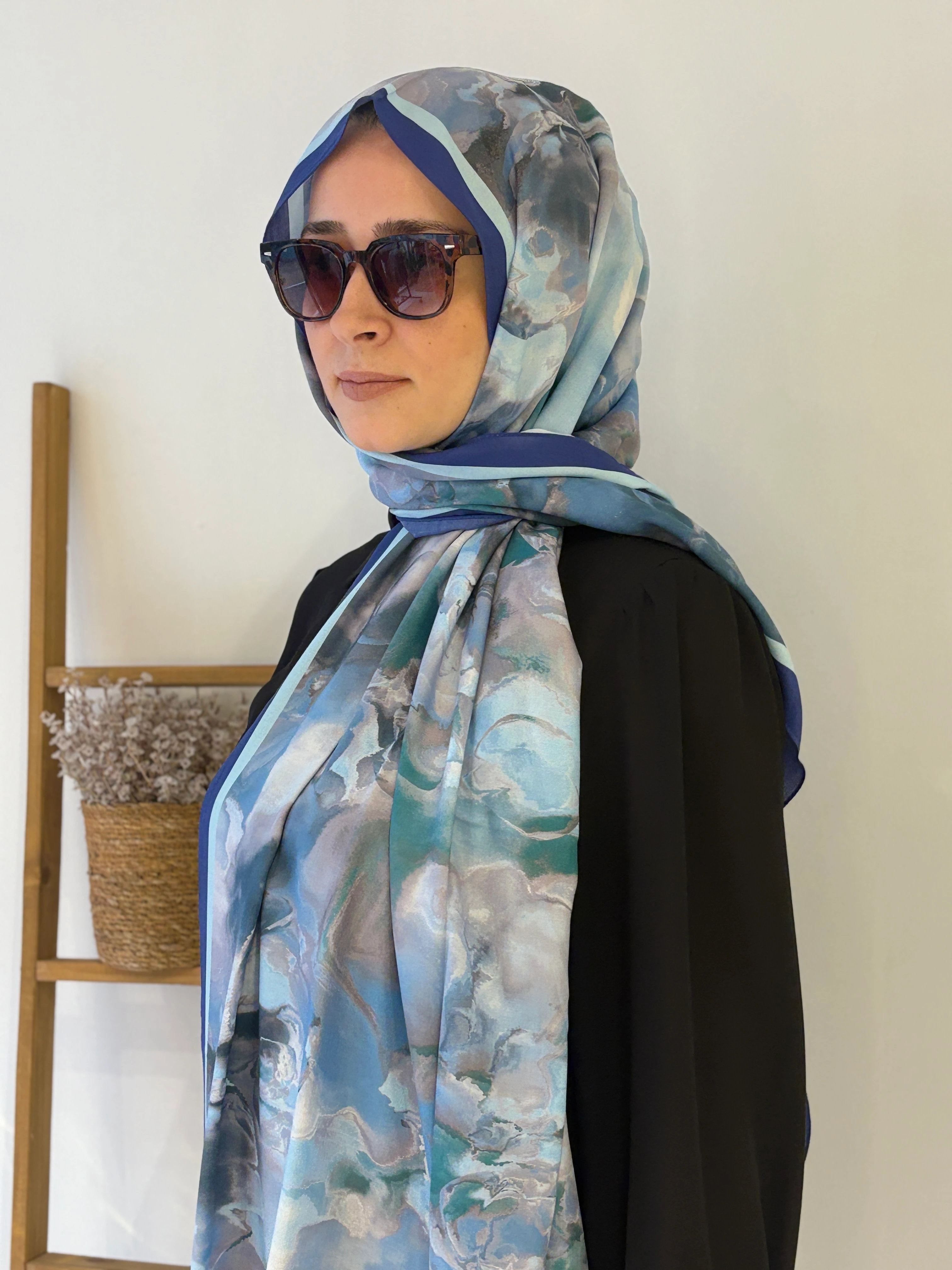 Şalland boohem Şal - Mavi