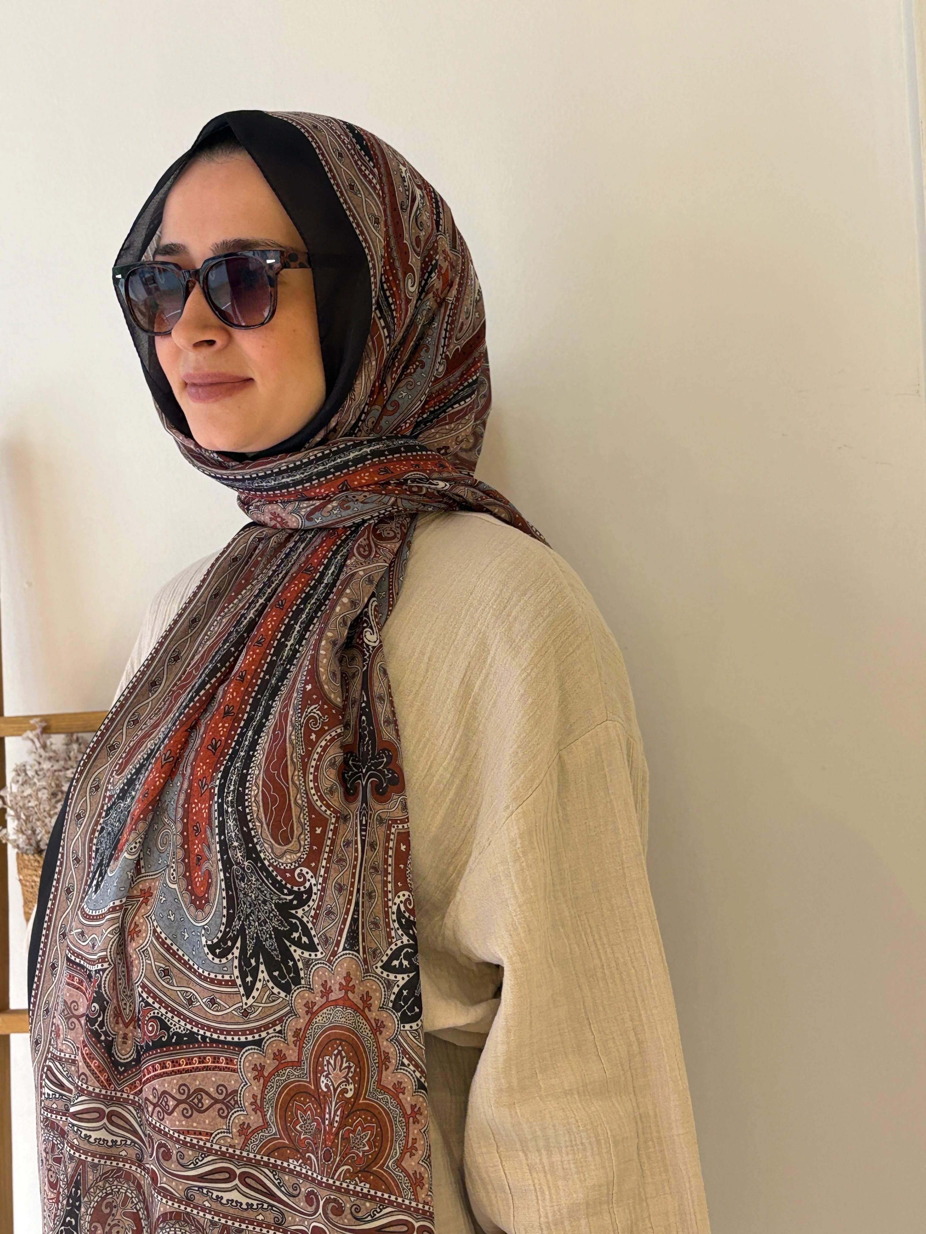 Five Confort Şal - Kahve-Siyah