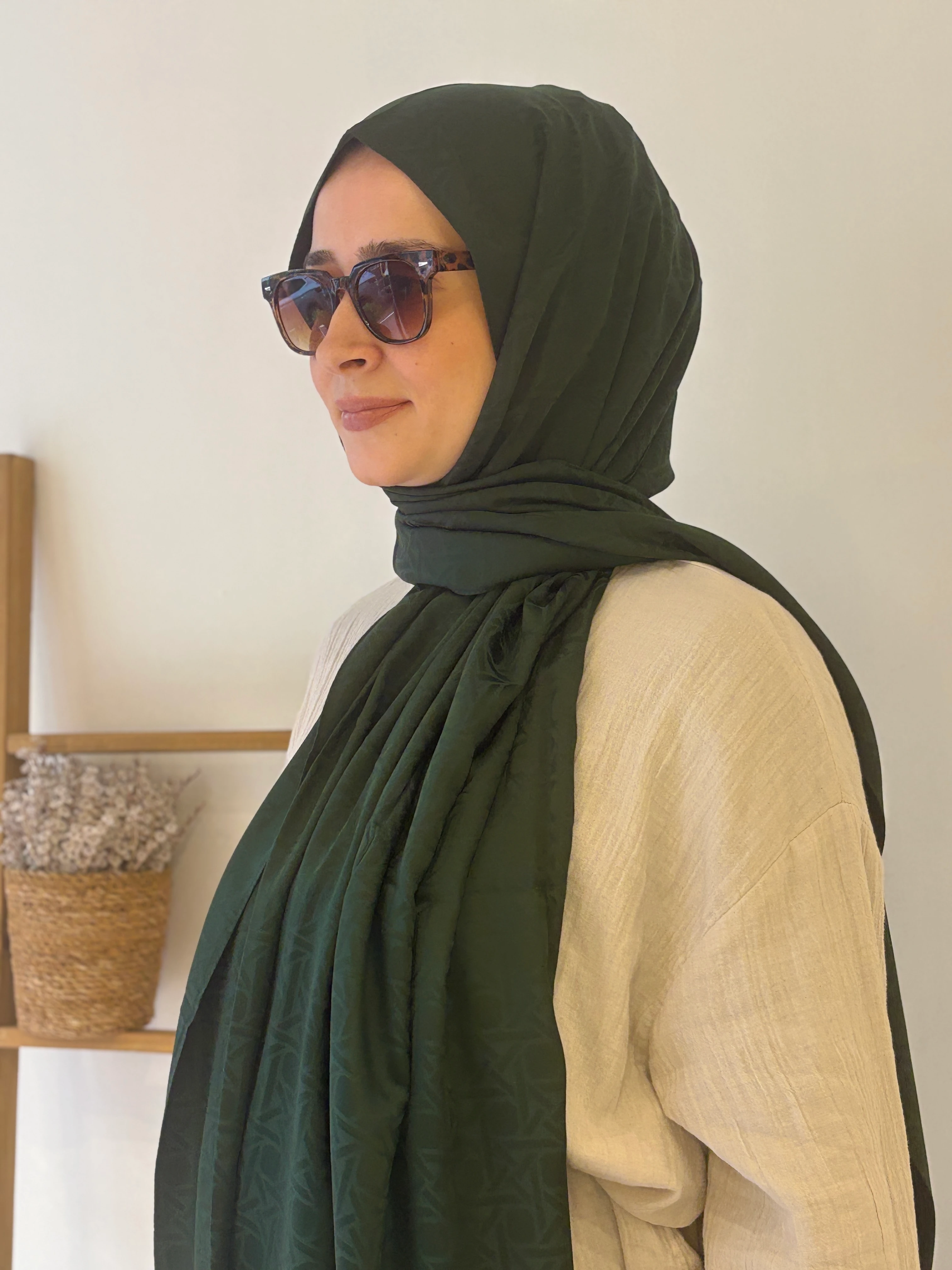 Silkhome Deluxe Şal - koyu yeşil