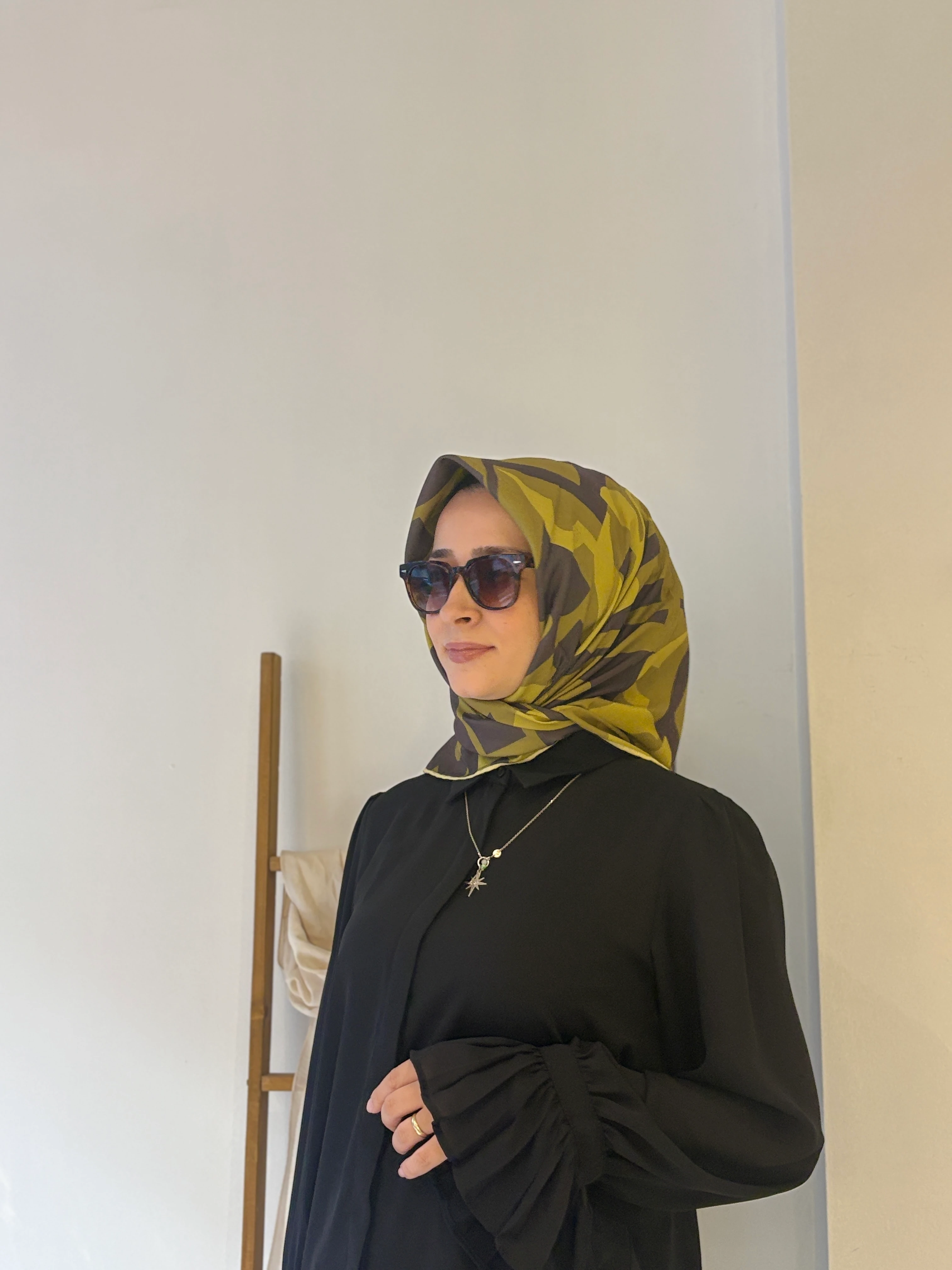 İpekhan Soft Eşarp - Açık Gri-Yeşil