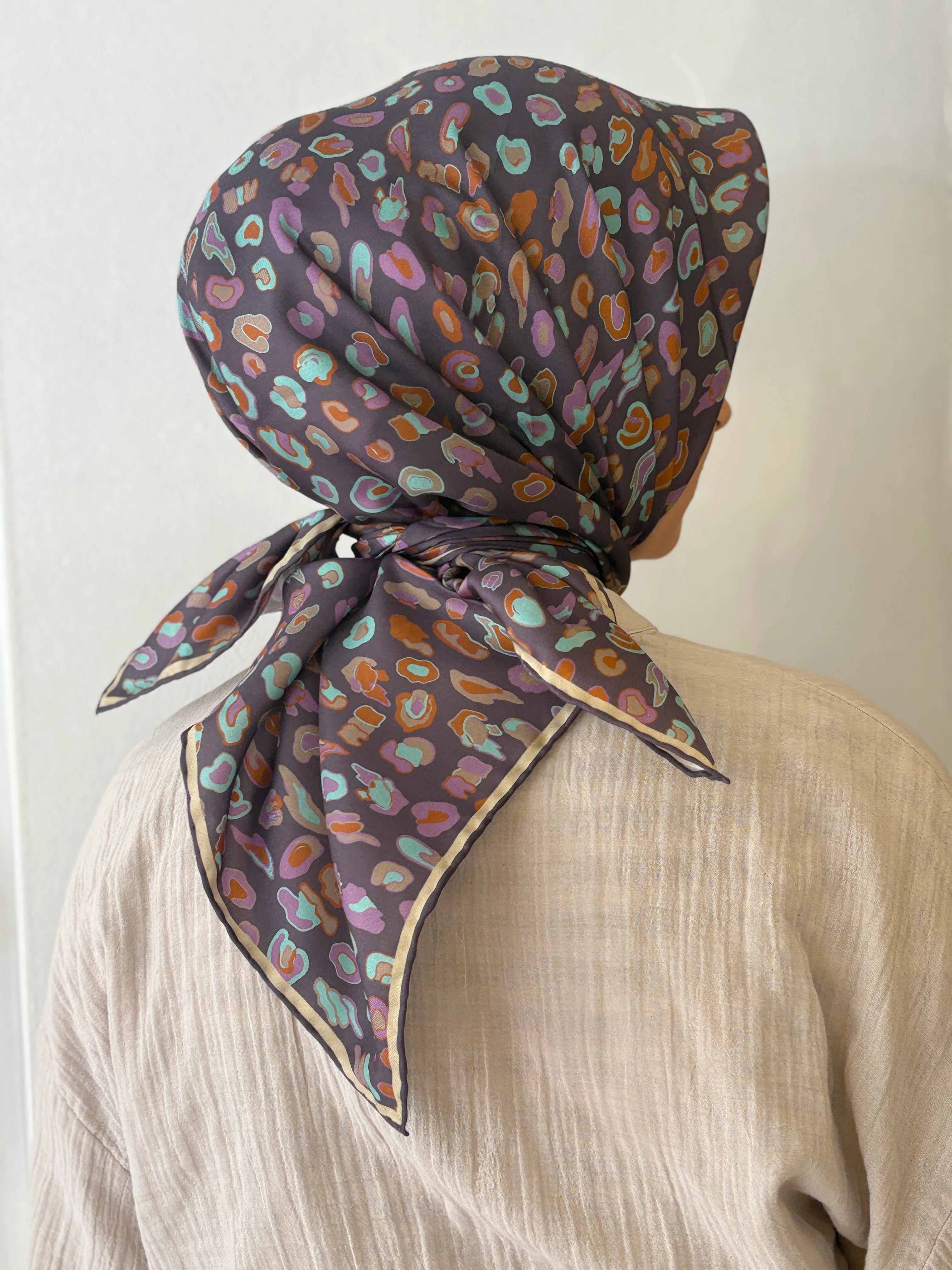 Silkhome twill İpek Eşarp - Vizon