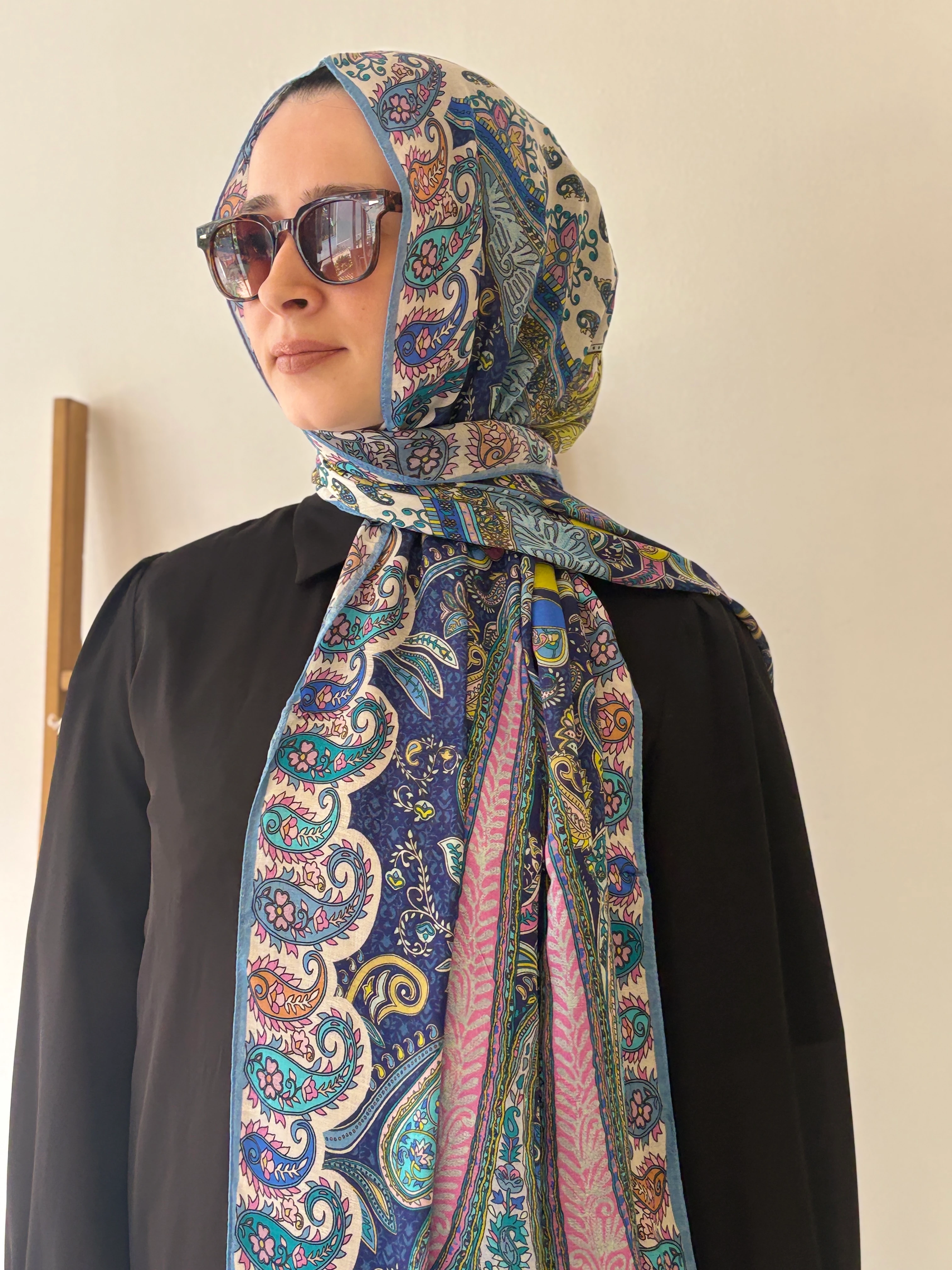 Şalland İpek Kaşmir - Mavi