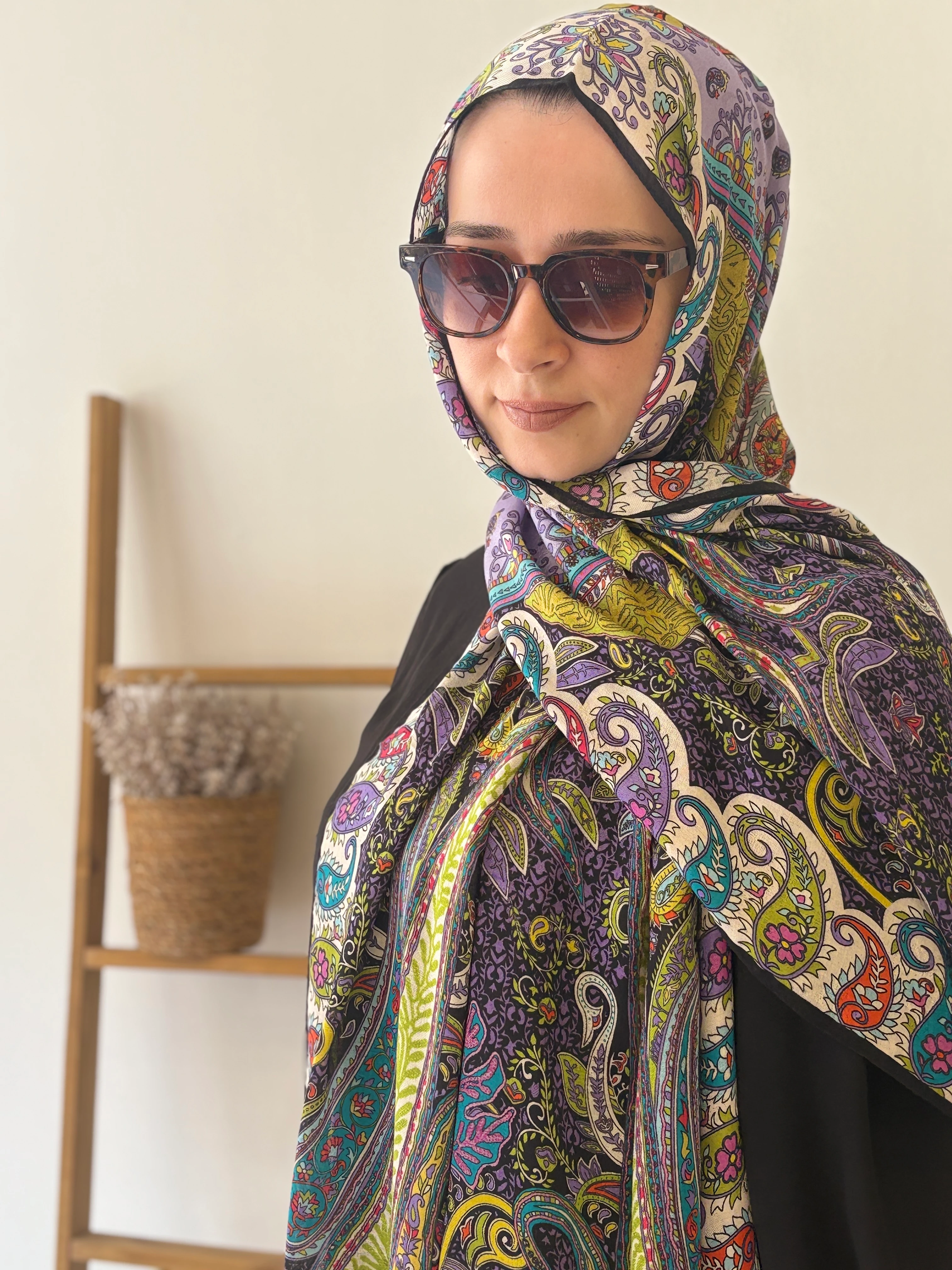 Şalland İpek Kaşmir - Siyah