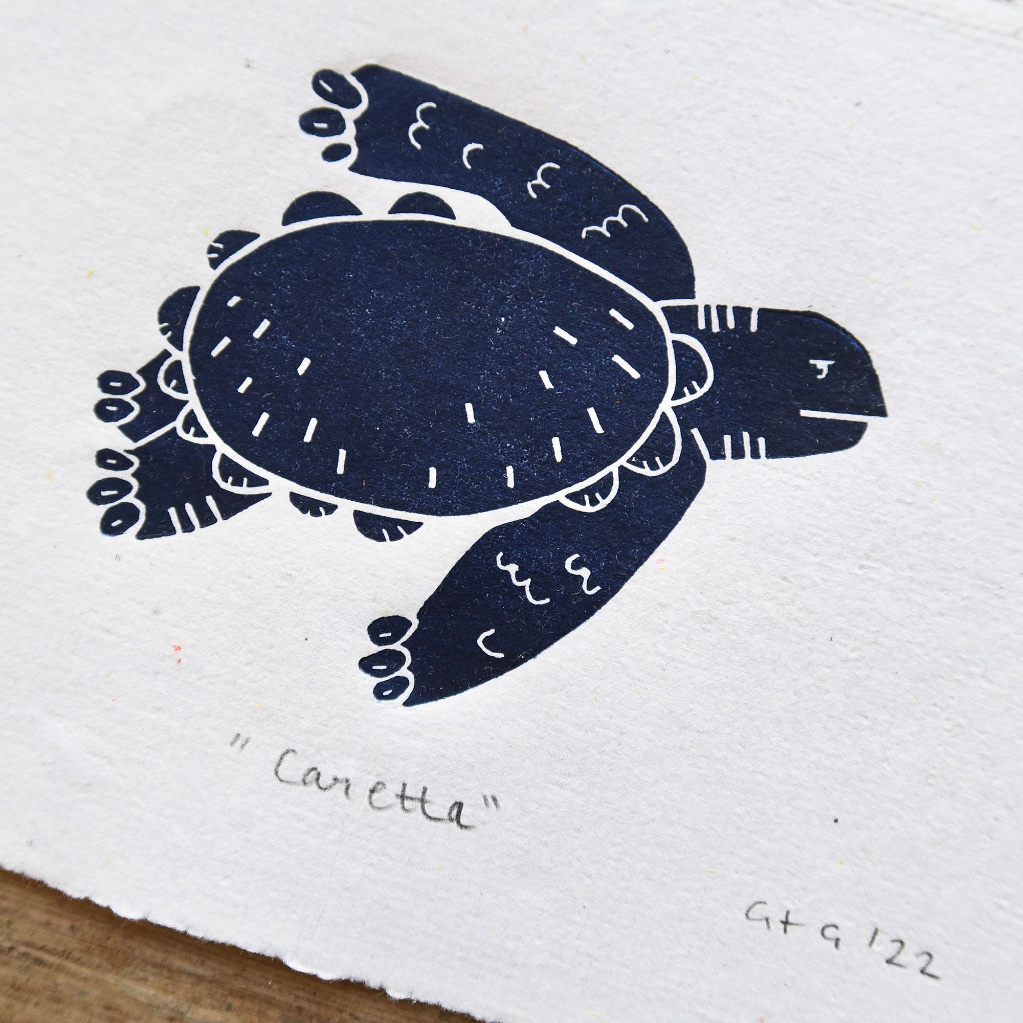 "Caretta" Linol Baskı