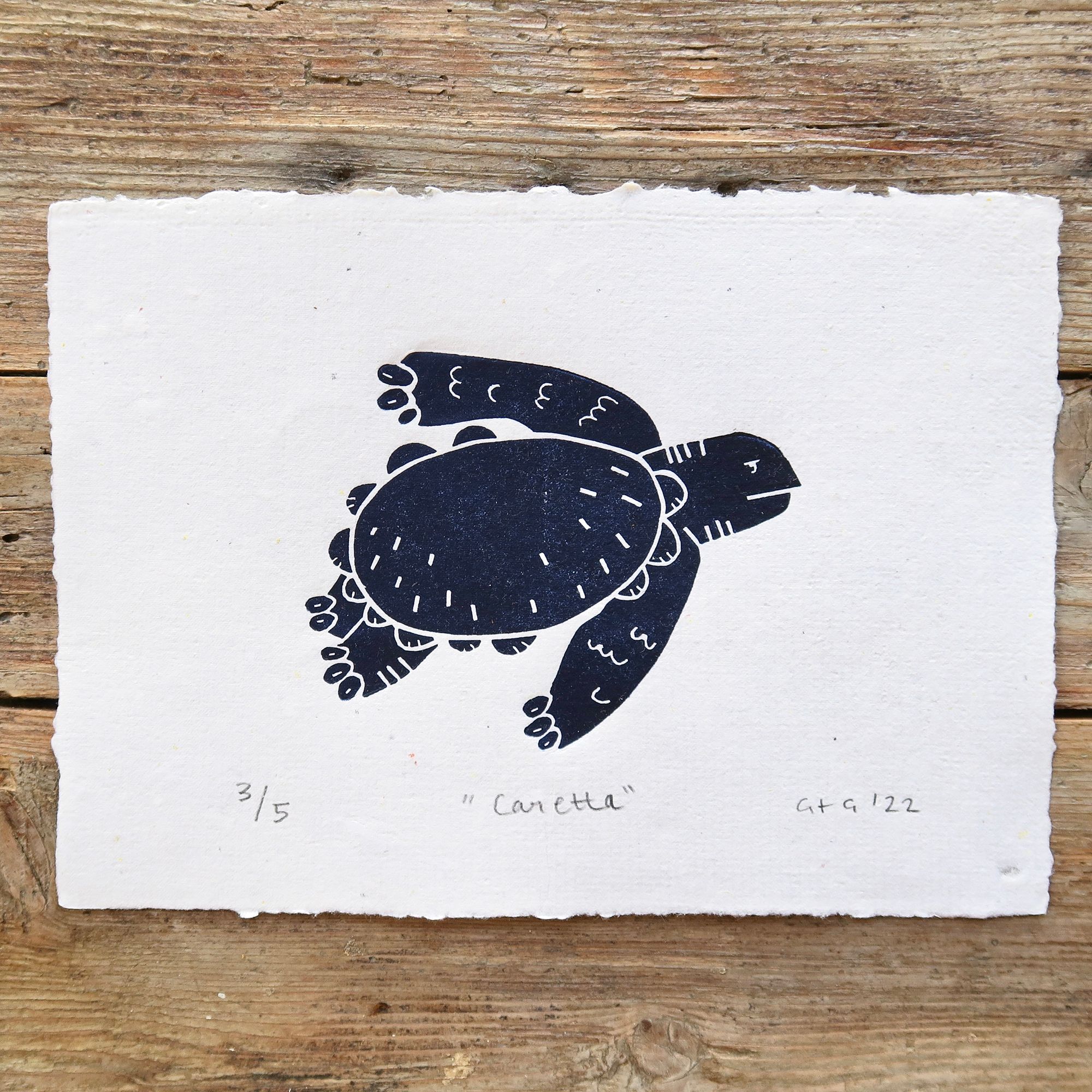 "Caretta" Linol Baskı