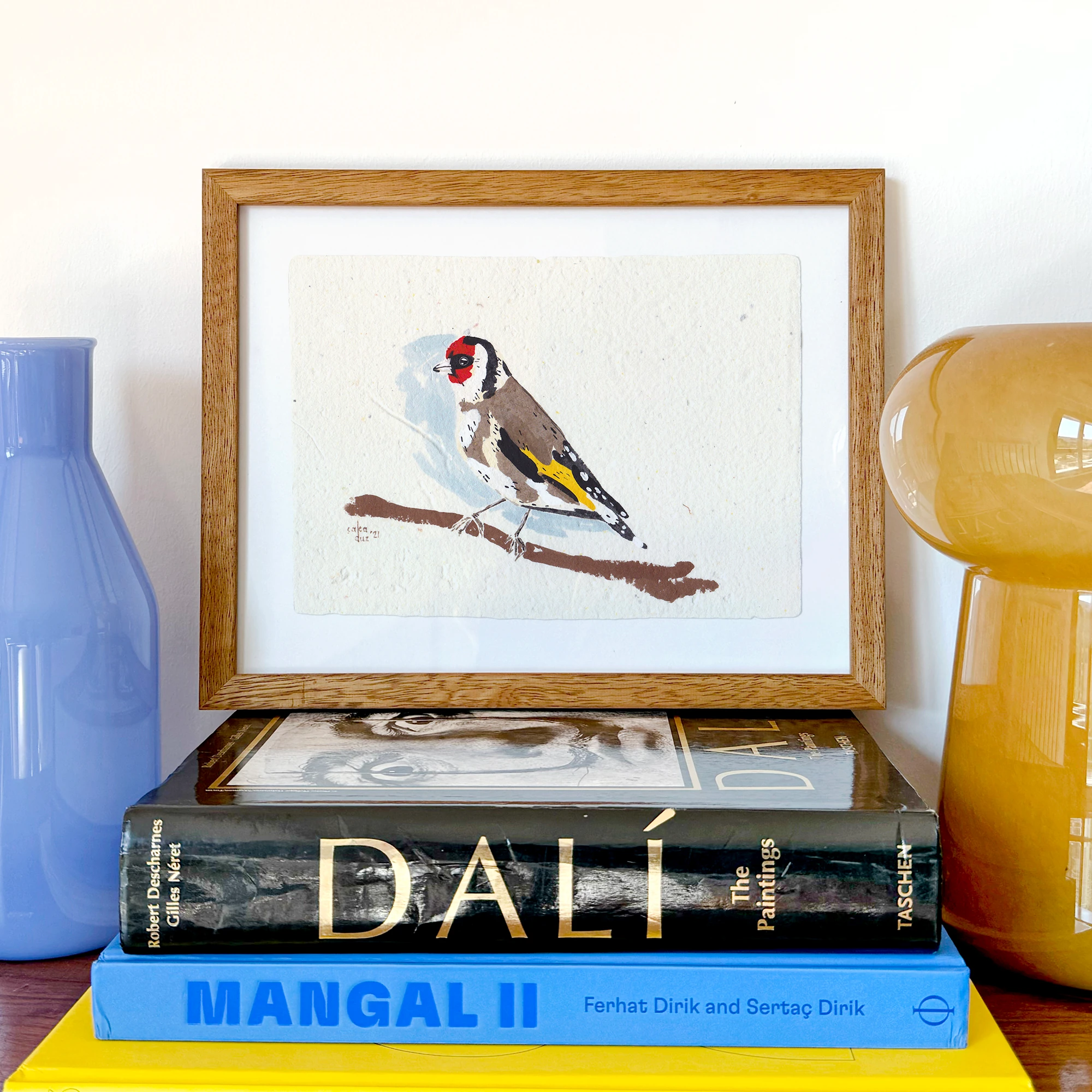 Saka Kuşu Guaj Resim