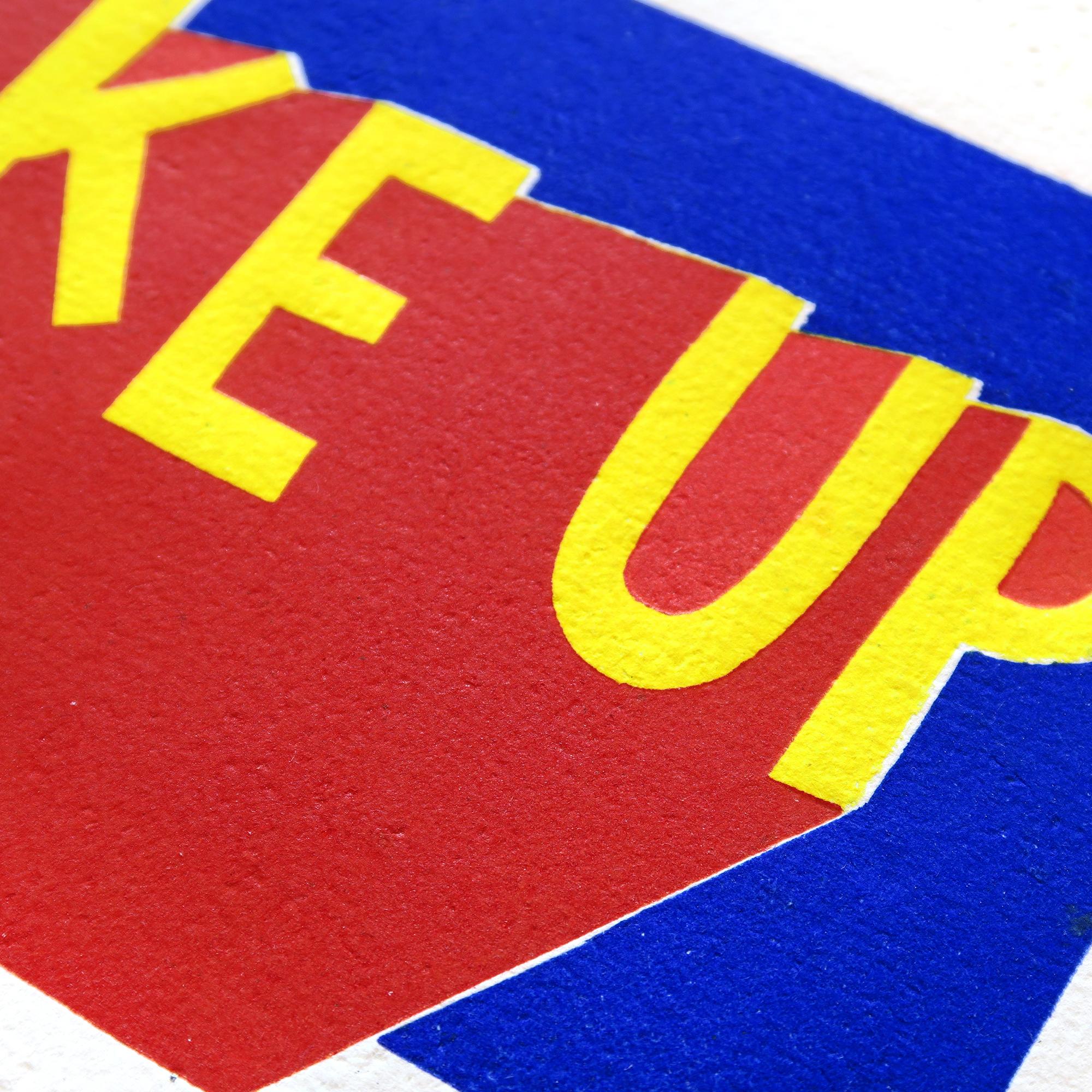 "WAKE UP" Linol Baskı