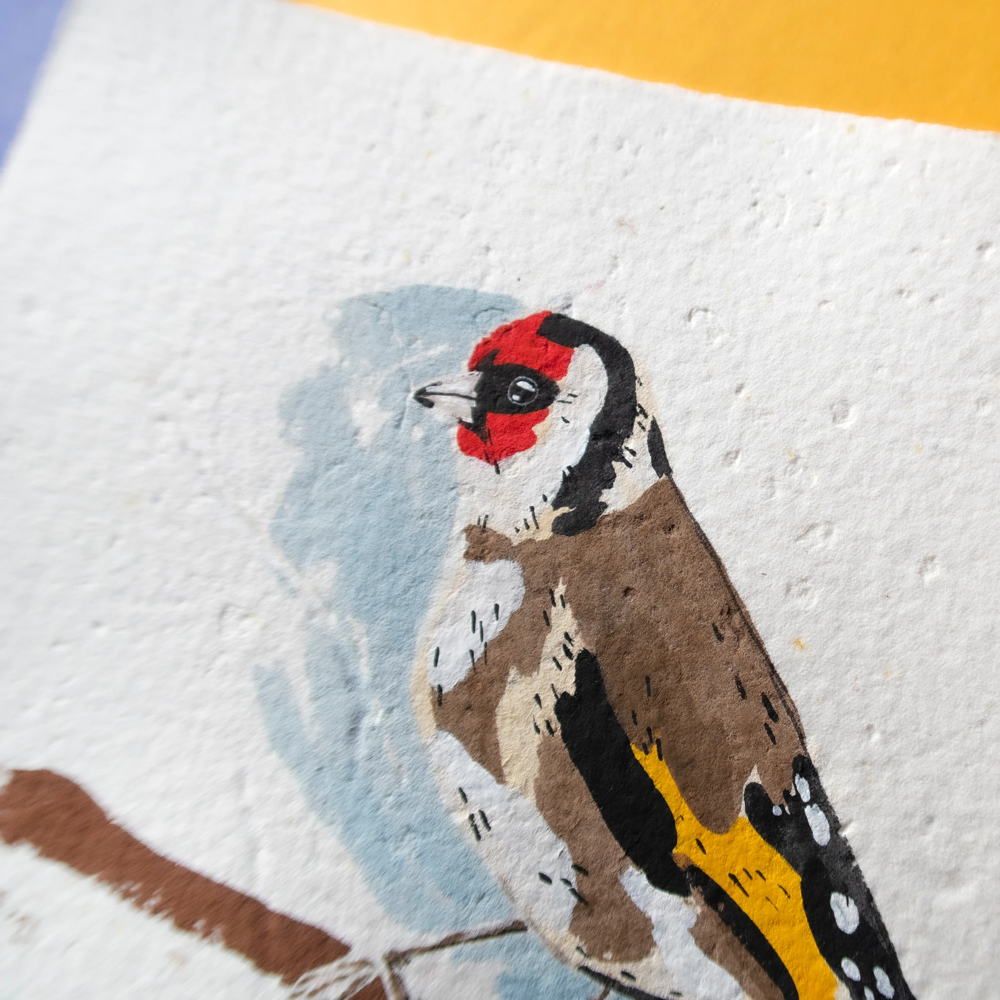 Saka Kuşu Guaj Resim