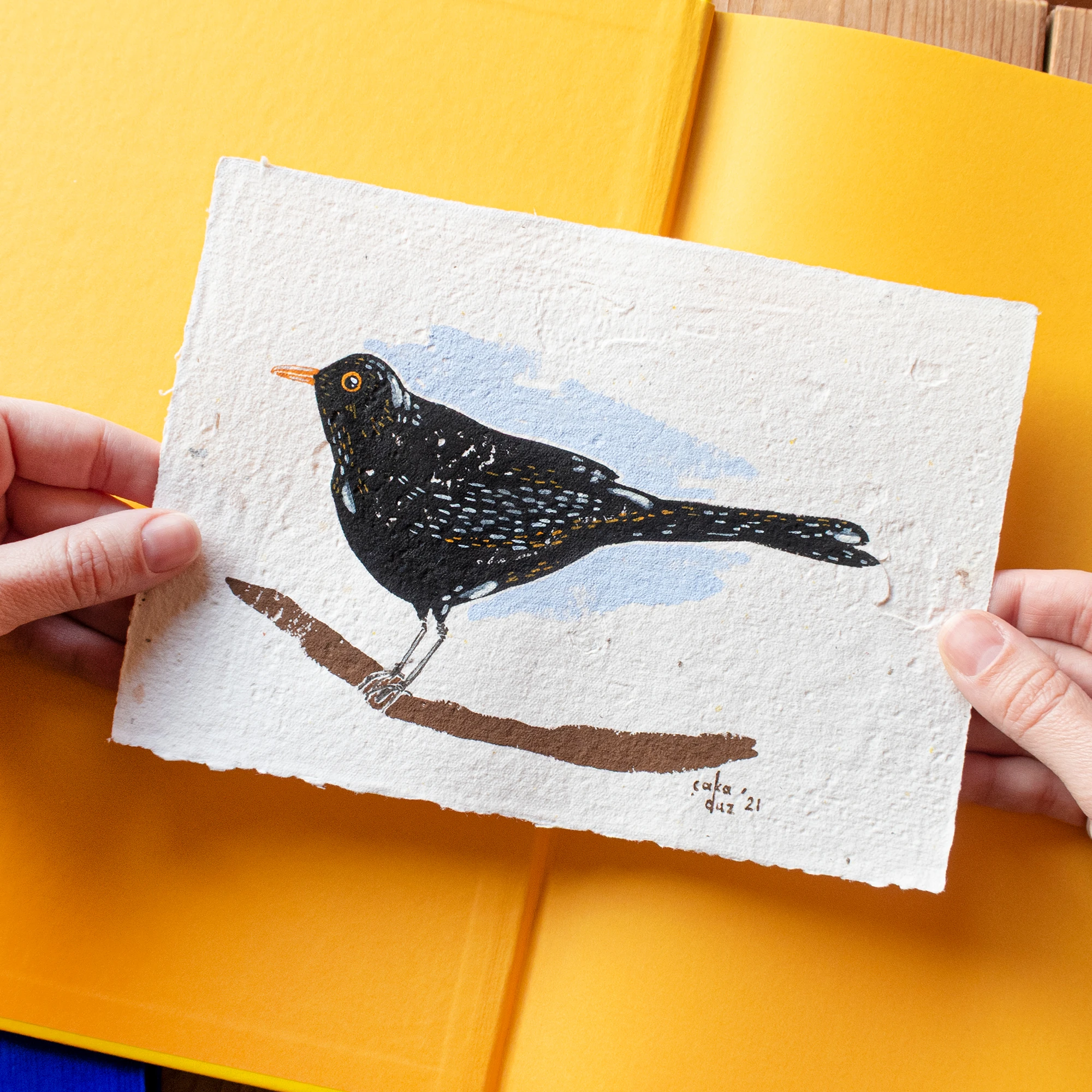 Karatavuk Çerçeveli Guaj Resim