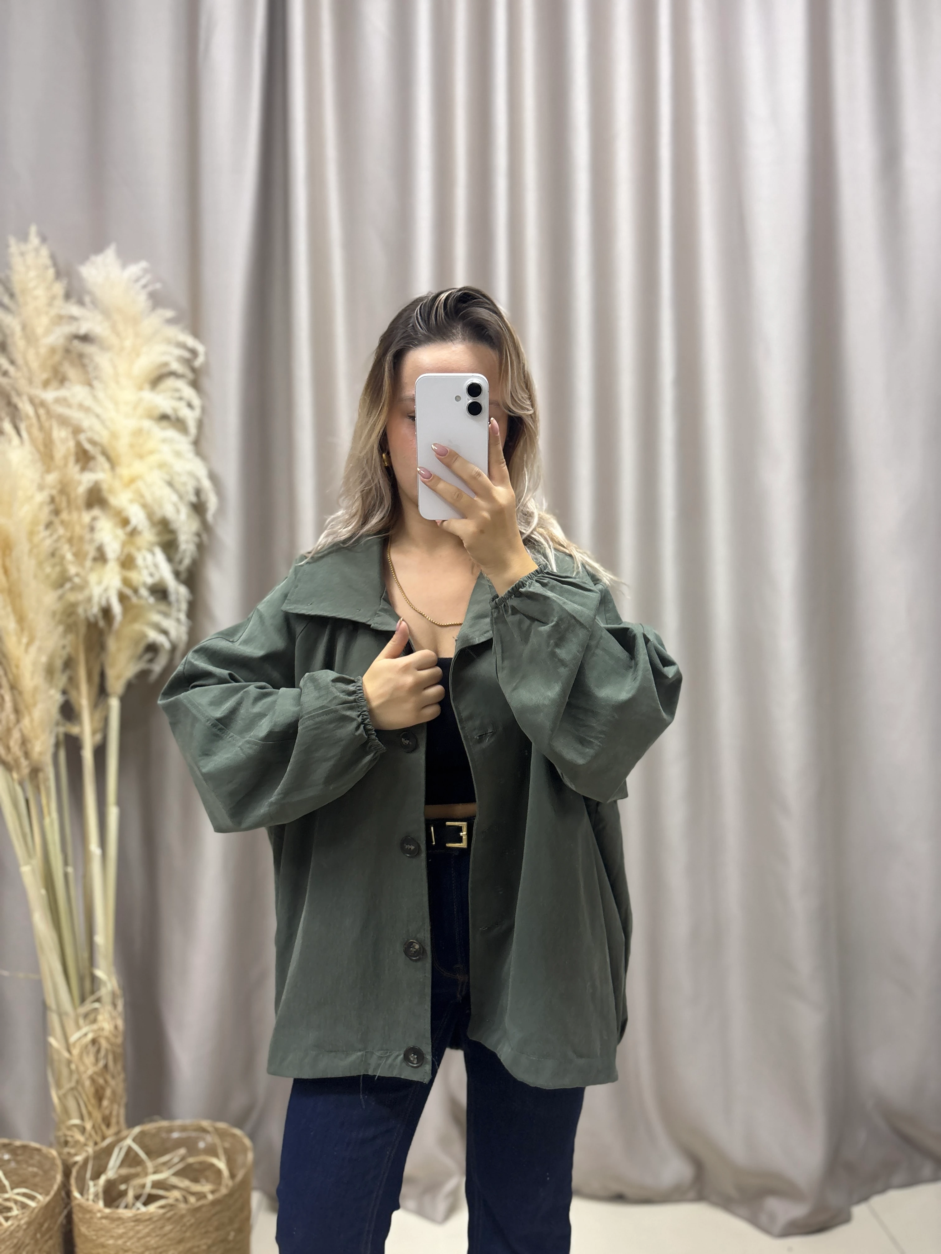 STANDART BEDEN HAKİ TRENÇ 9627