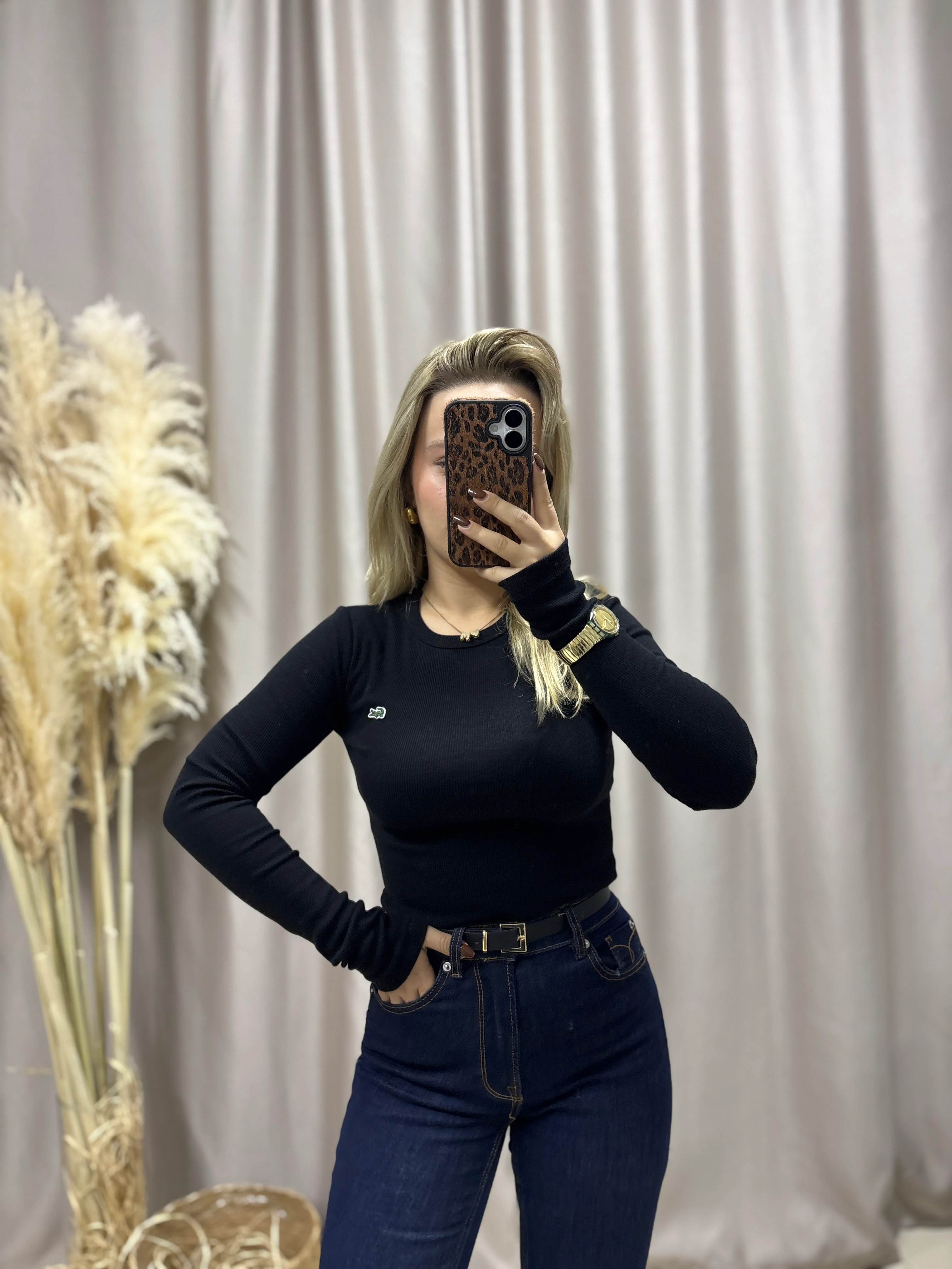 BİSİKLET YAKA UZUN KOL KAŞKORSE BLUZ