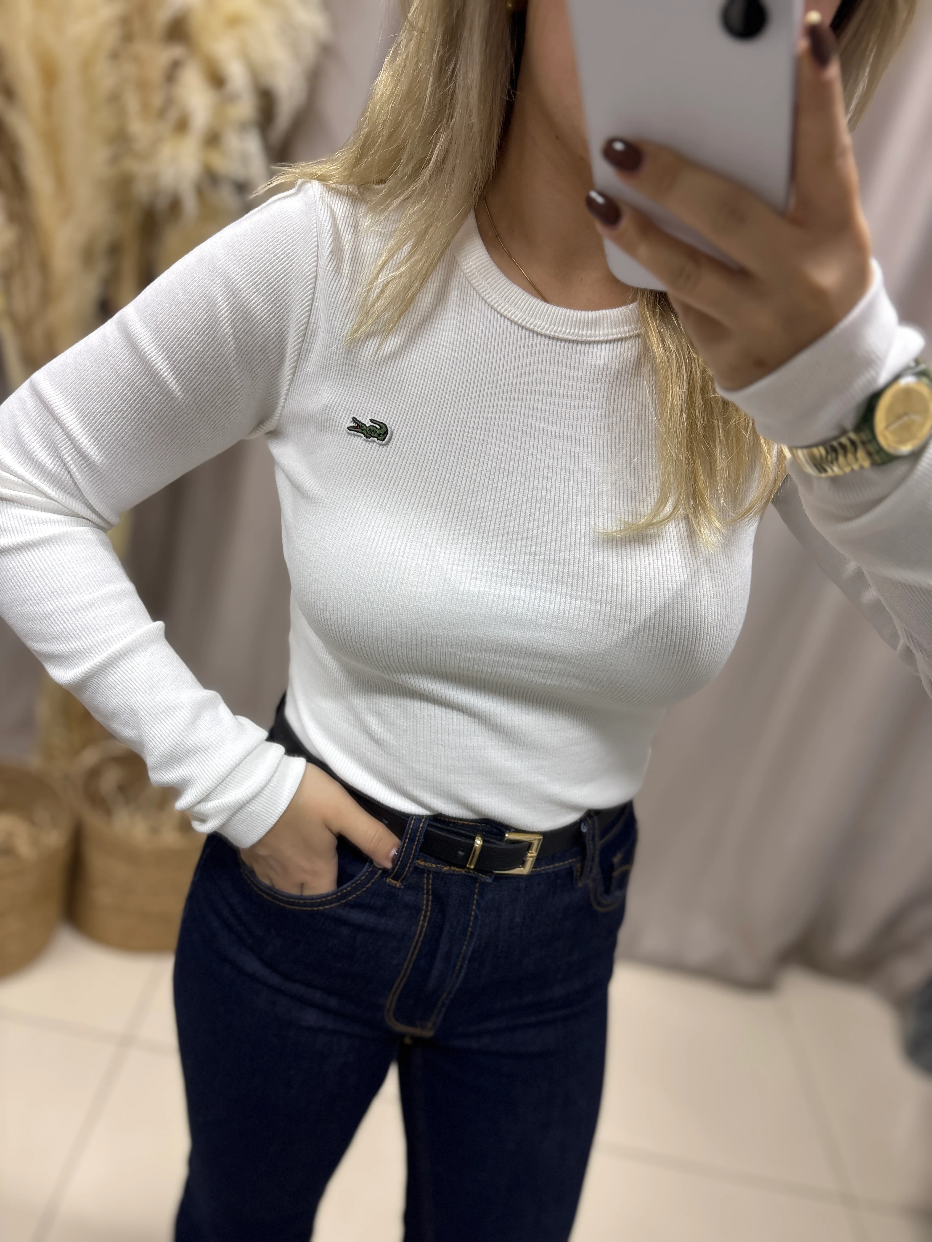 BİSİKLET YAKA UZUN KOL KAŞKORSE BLUZ