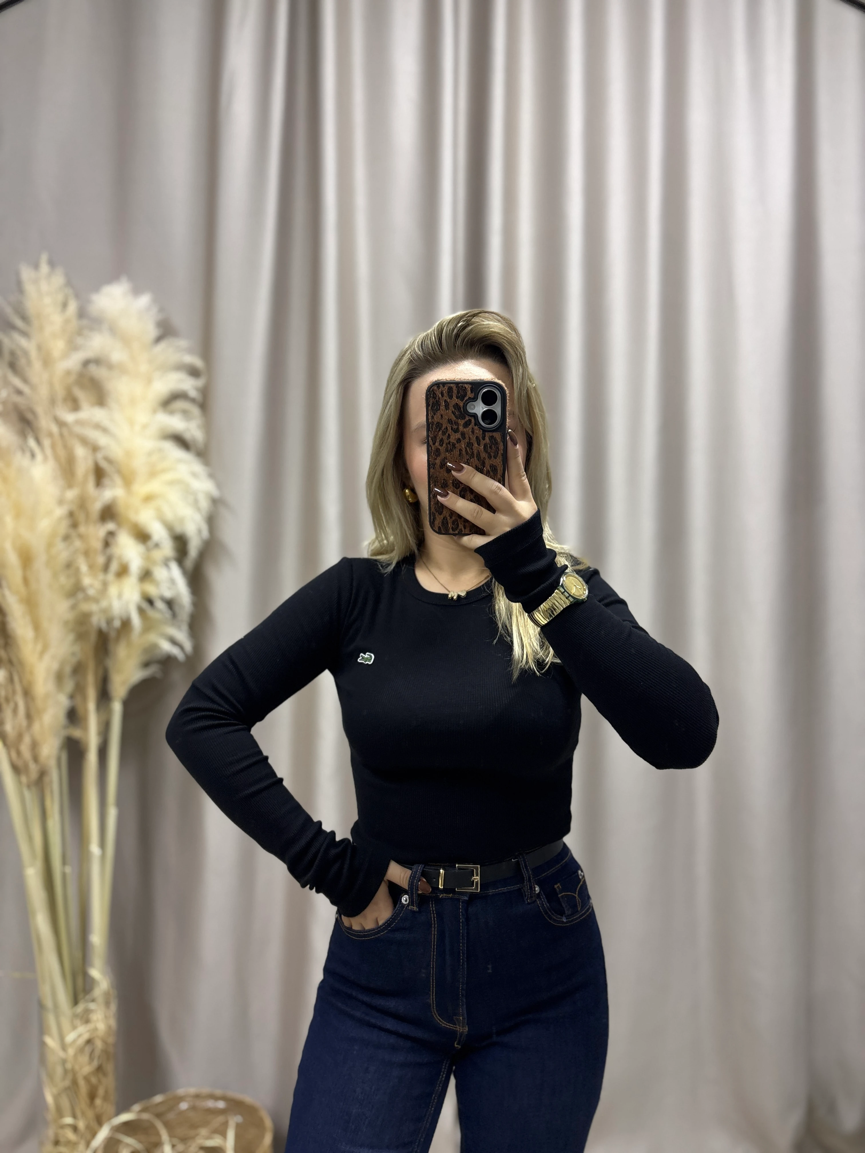 BİSİKLET YAKA UZUN KOL KAŞKORSE BLUZ