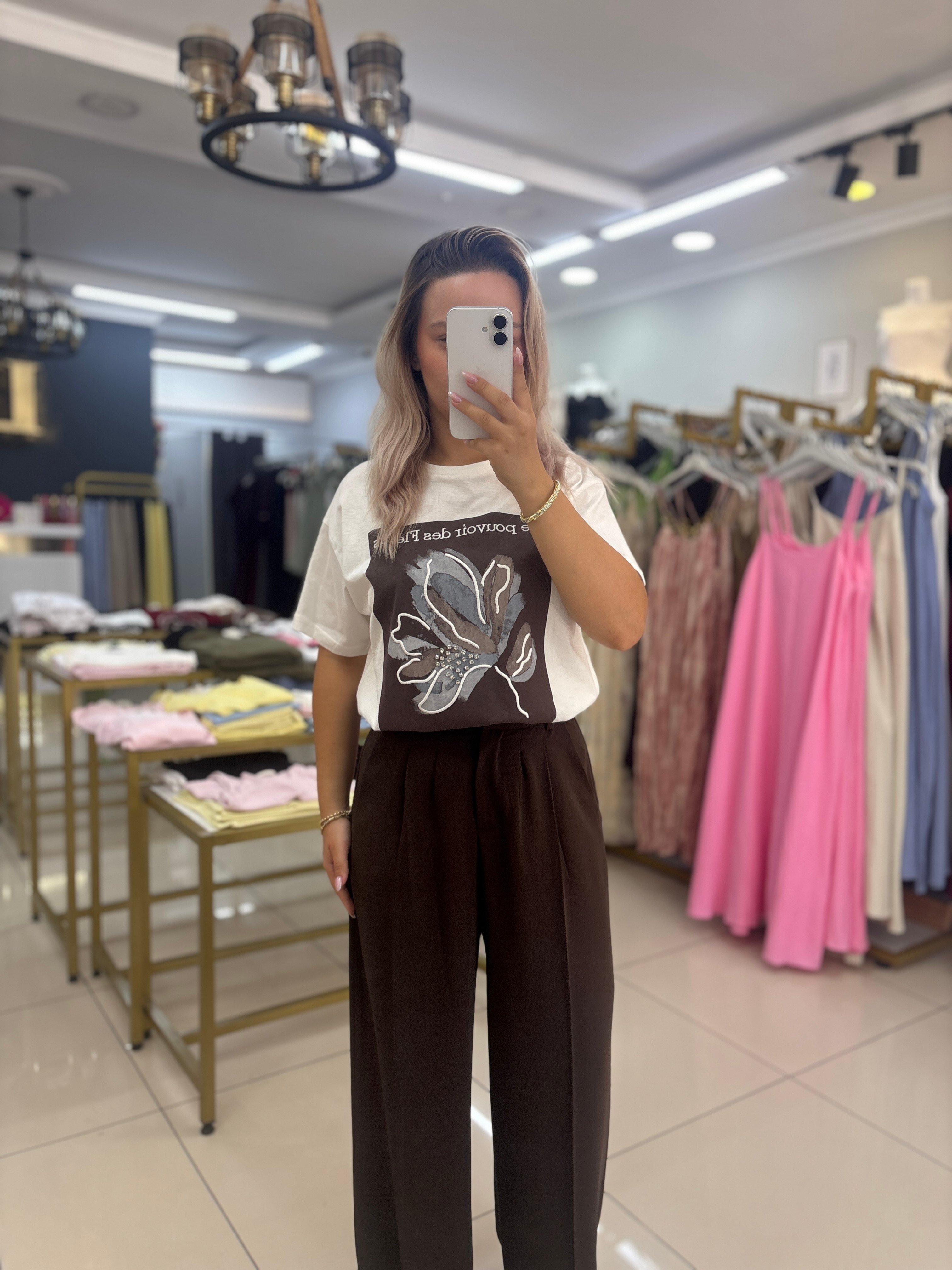 PREMIUM SERİ GOLD DÜĞME DETAYLI PREMIUM PALAZZO PANTOLON