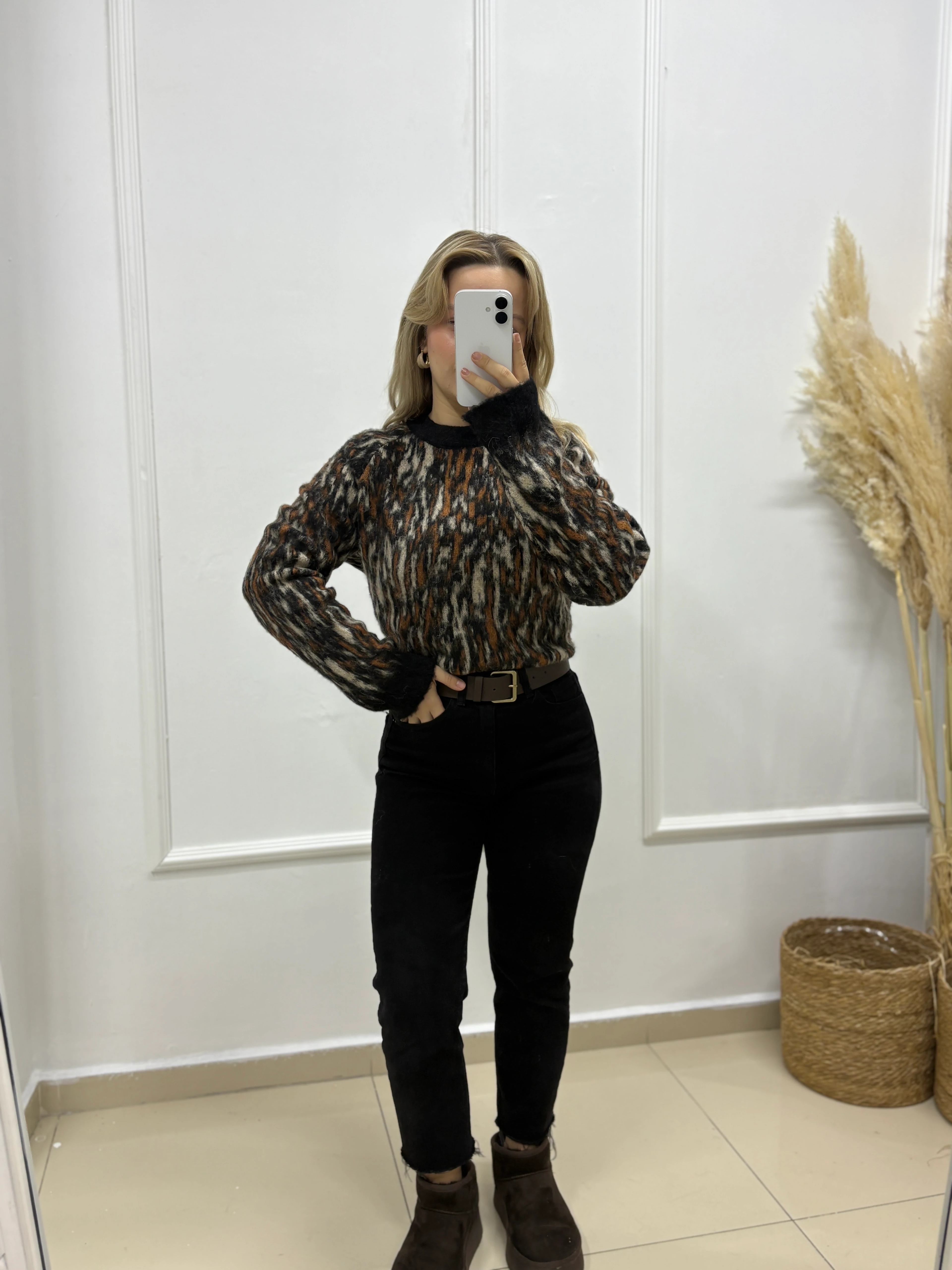 10802 DESENLİ ŞARDONLU YUMUŞAK DOKULU TRİKO KAZAK