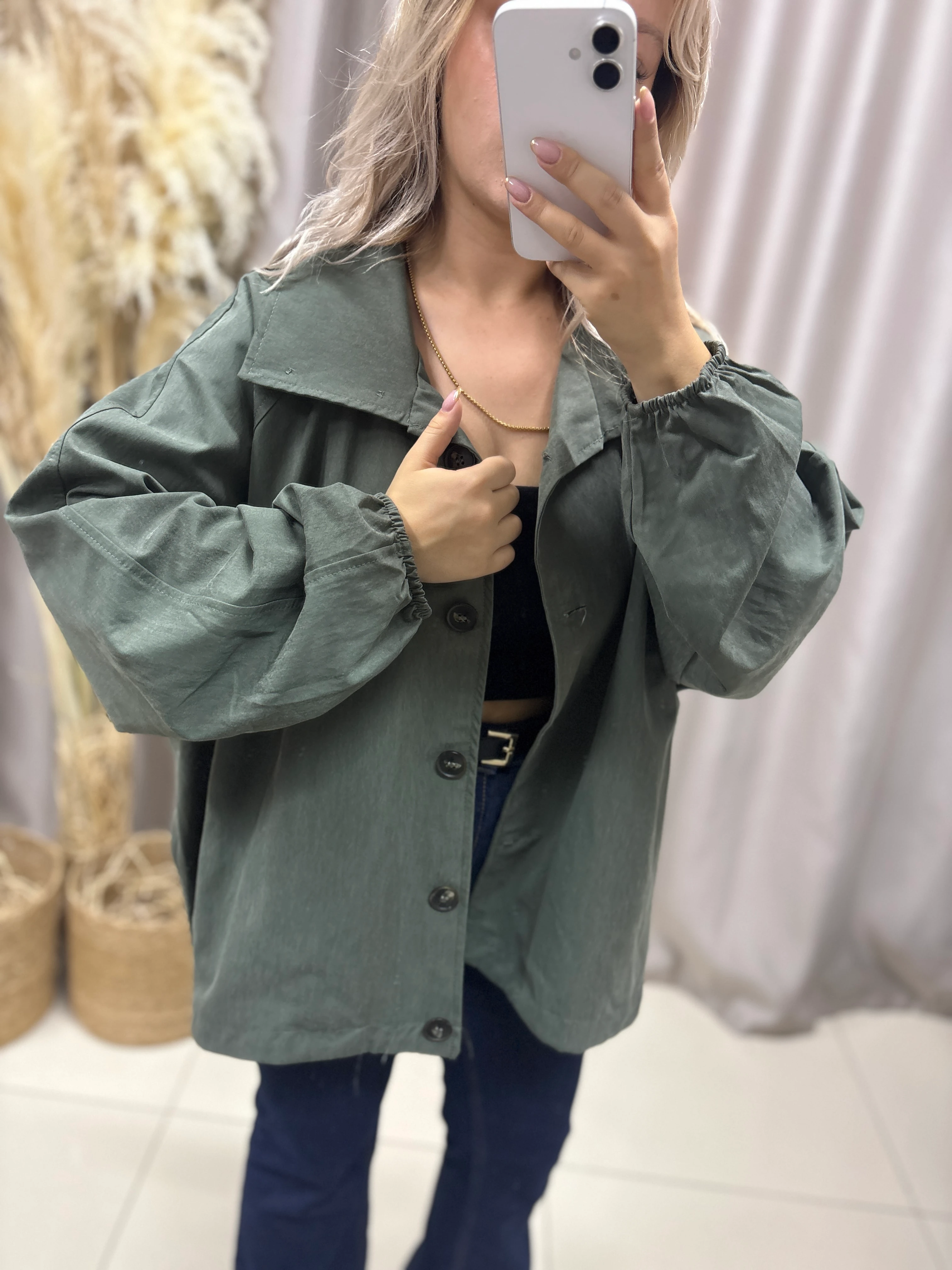 STANDART BEDEN HAKİ TRENÇ 9627