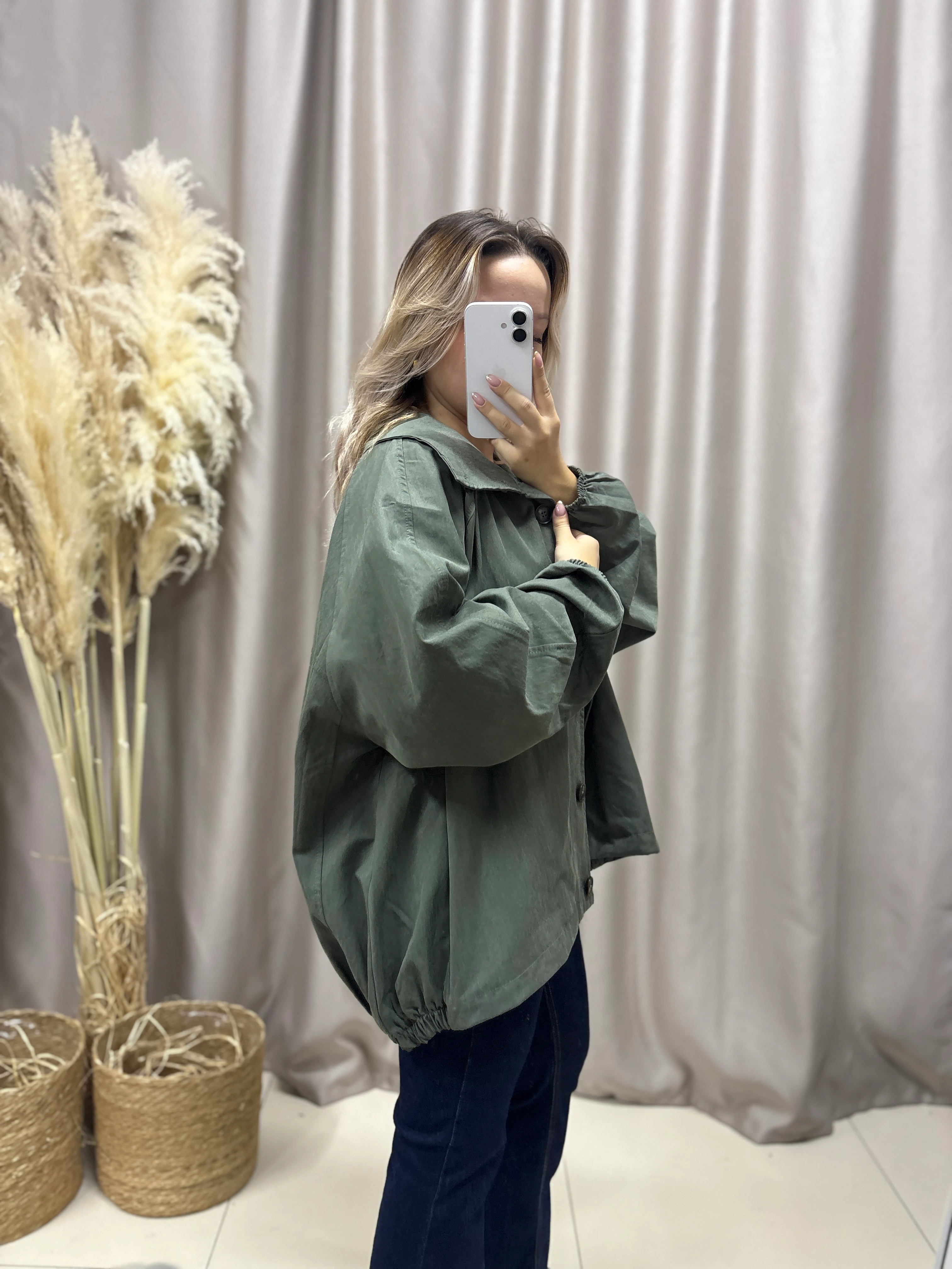 STANDART BEDEN HAKİ TRENÇ 9627