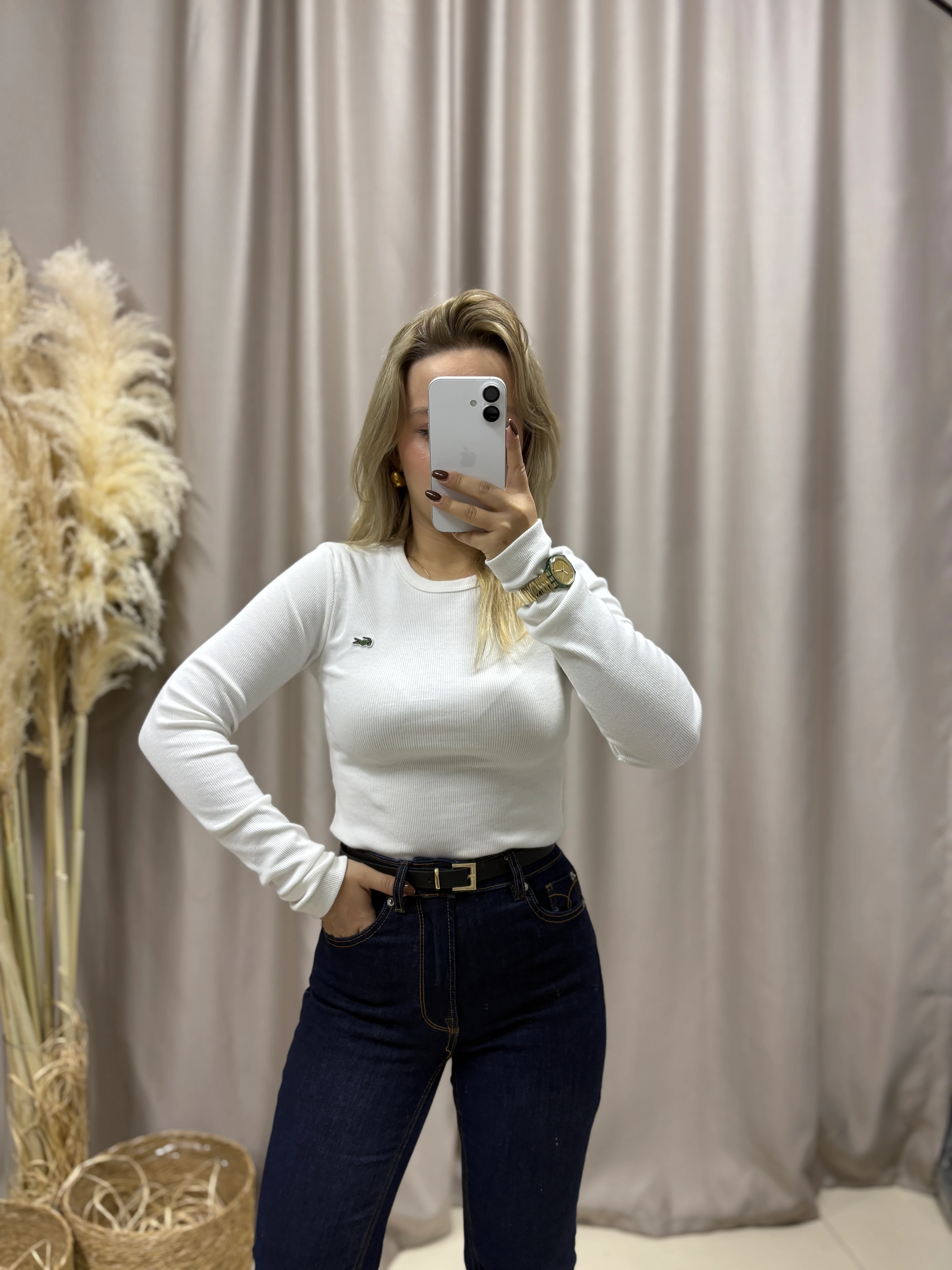 BİSİKLET YAKA UZUN KOL KAŞKORSE BLUZ