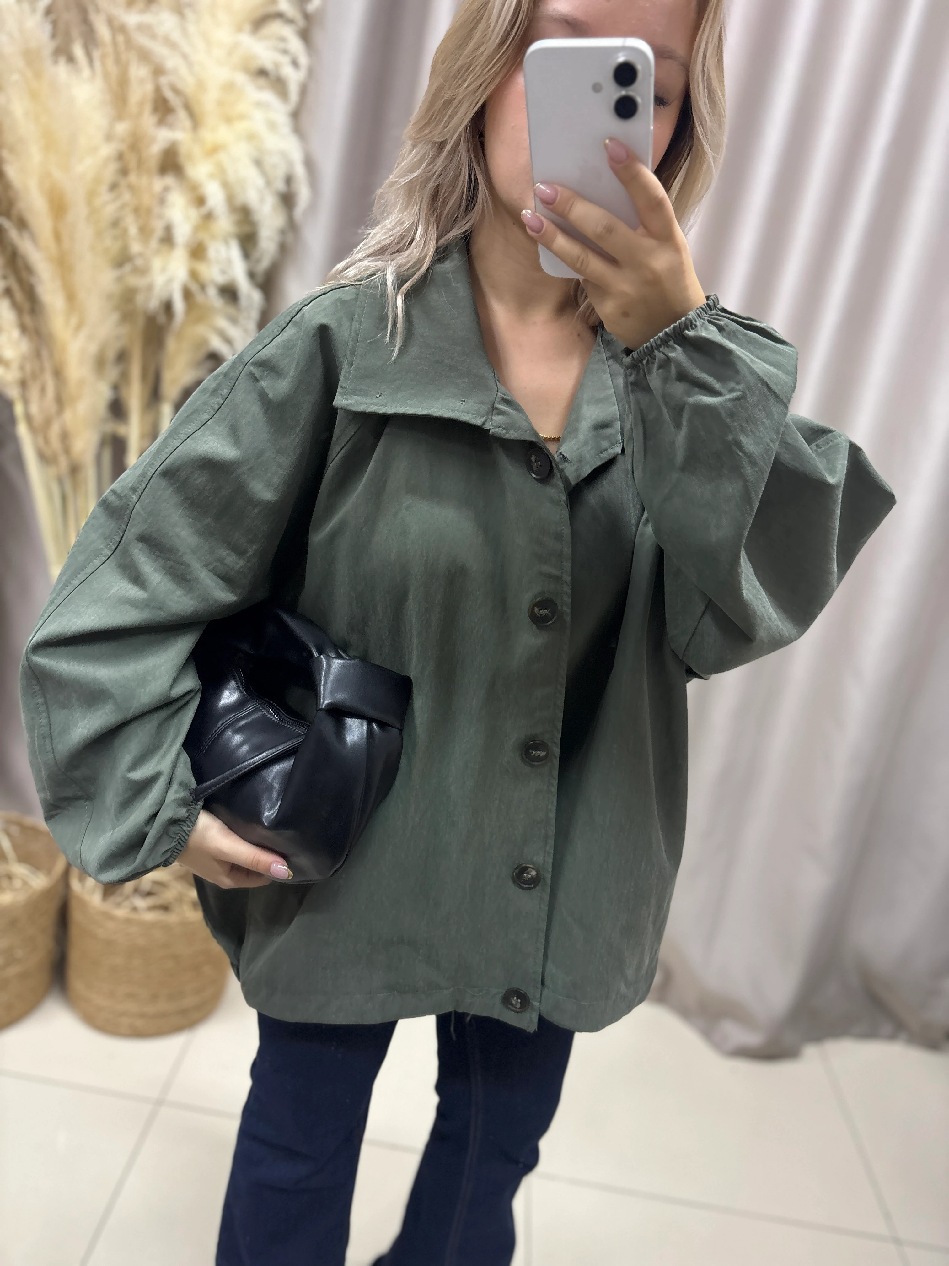 STANDART BEDEN HAKİ TRENÇ 9627