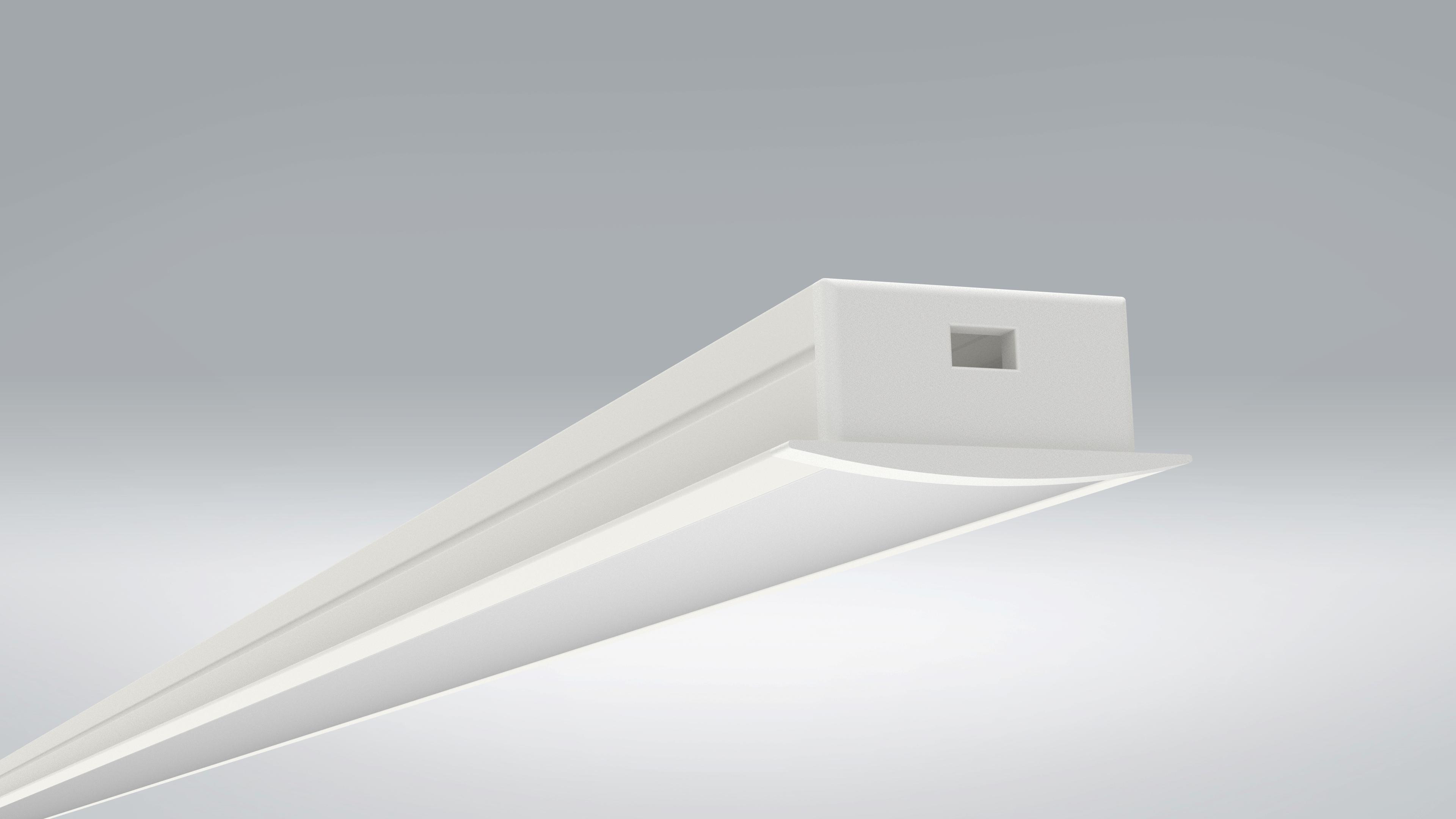 20 mm Beyaz Sıvaaltı Led Profili - 1952B ASL