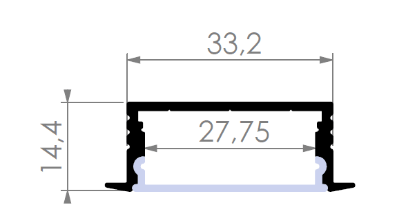 30 mm Sıvaaltı Led Profili - 1932 ASL