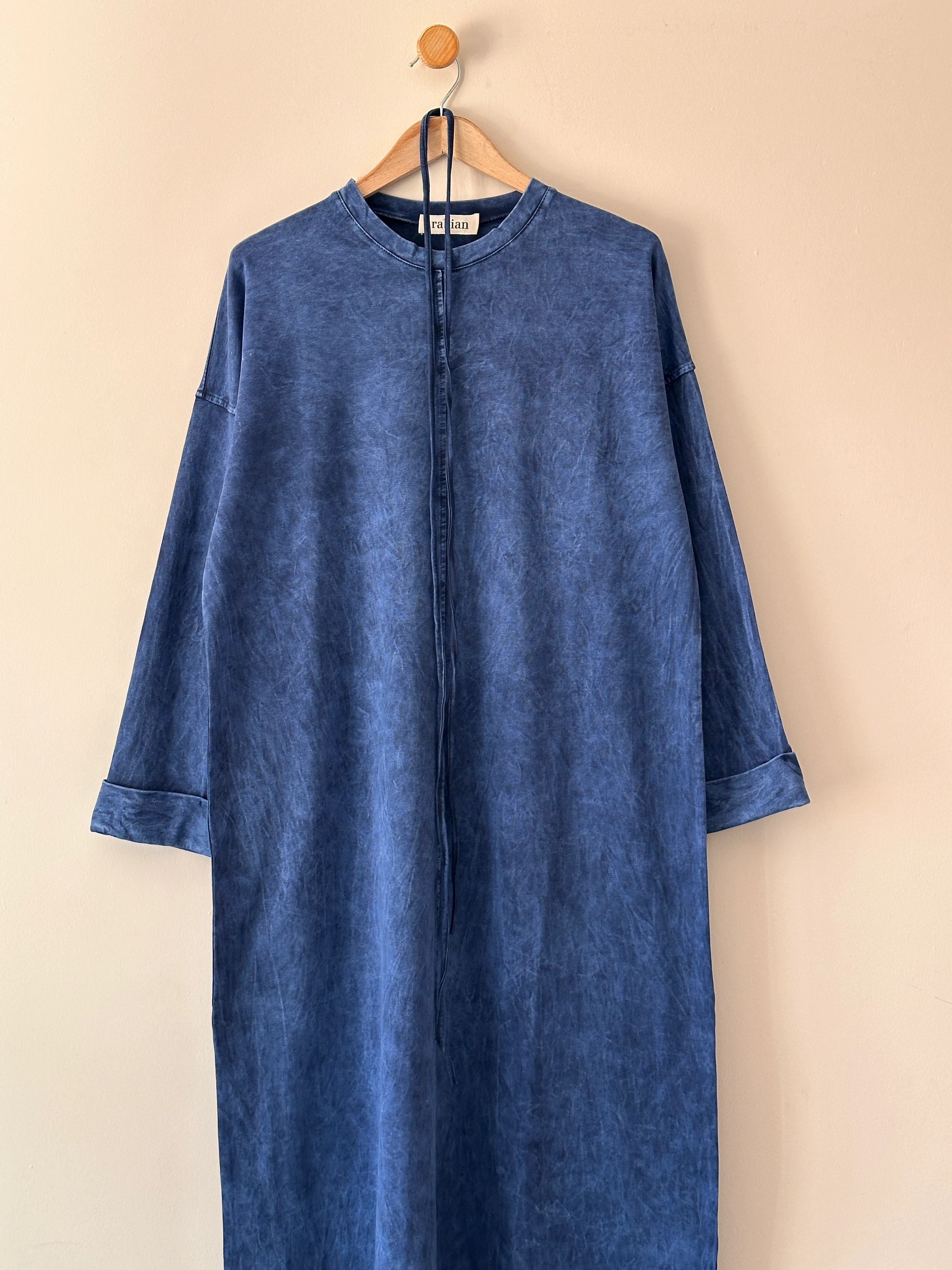 Batik Penye Elbise - Mavi