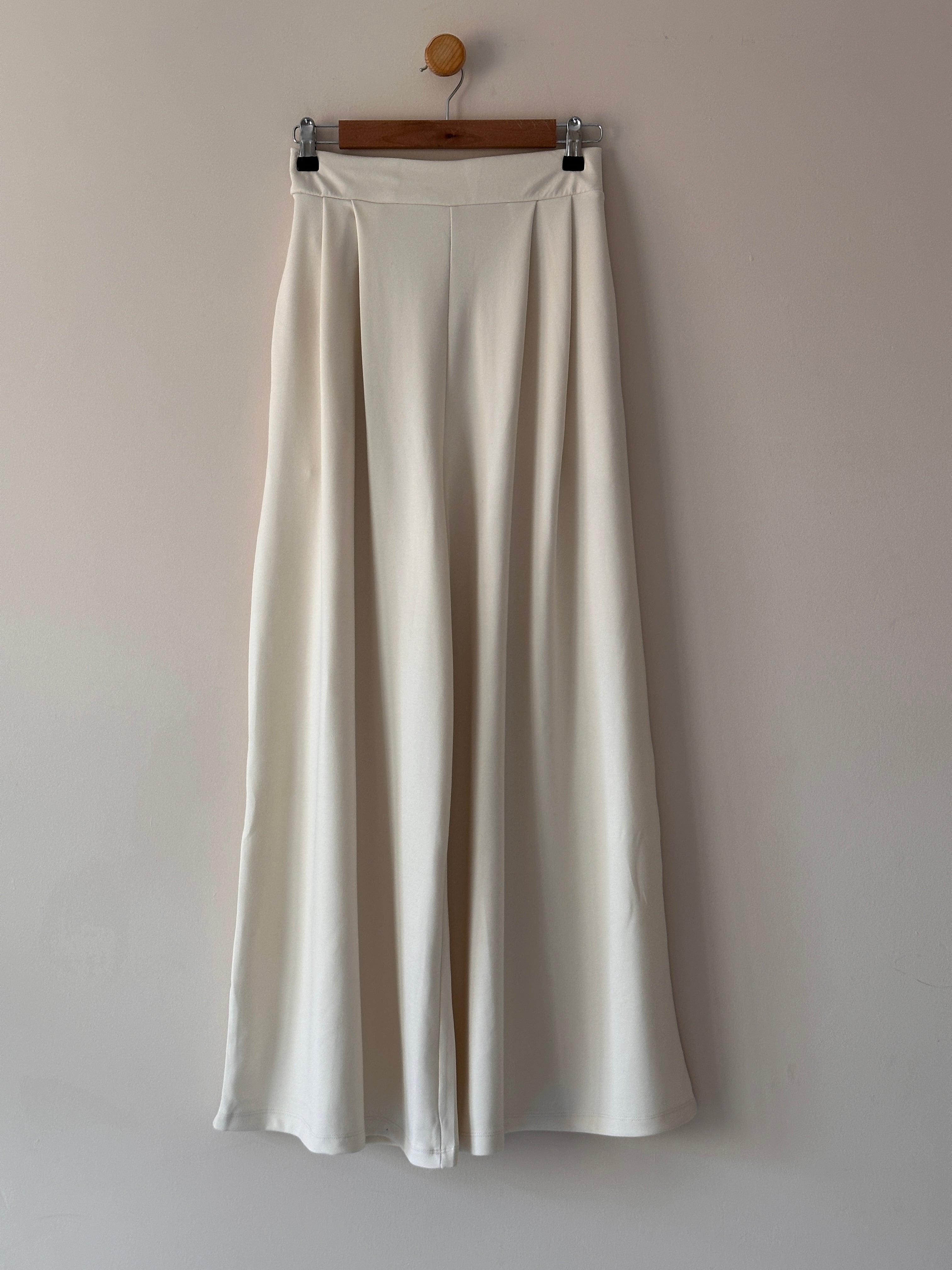 Pileli Oysho Pantalon Etek - Bej