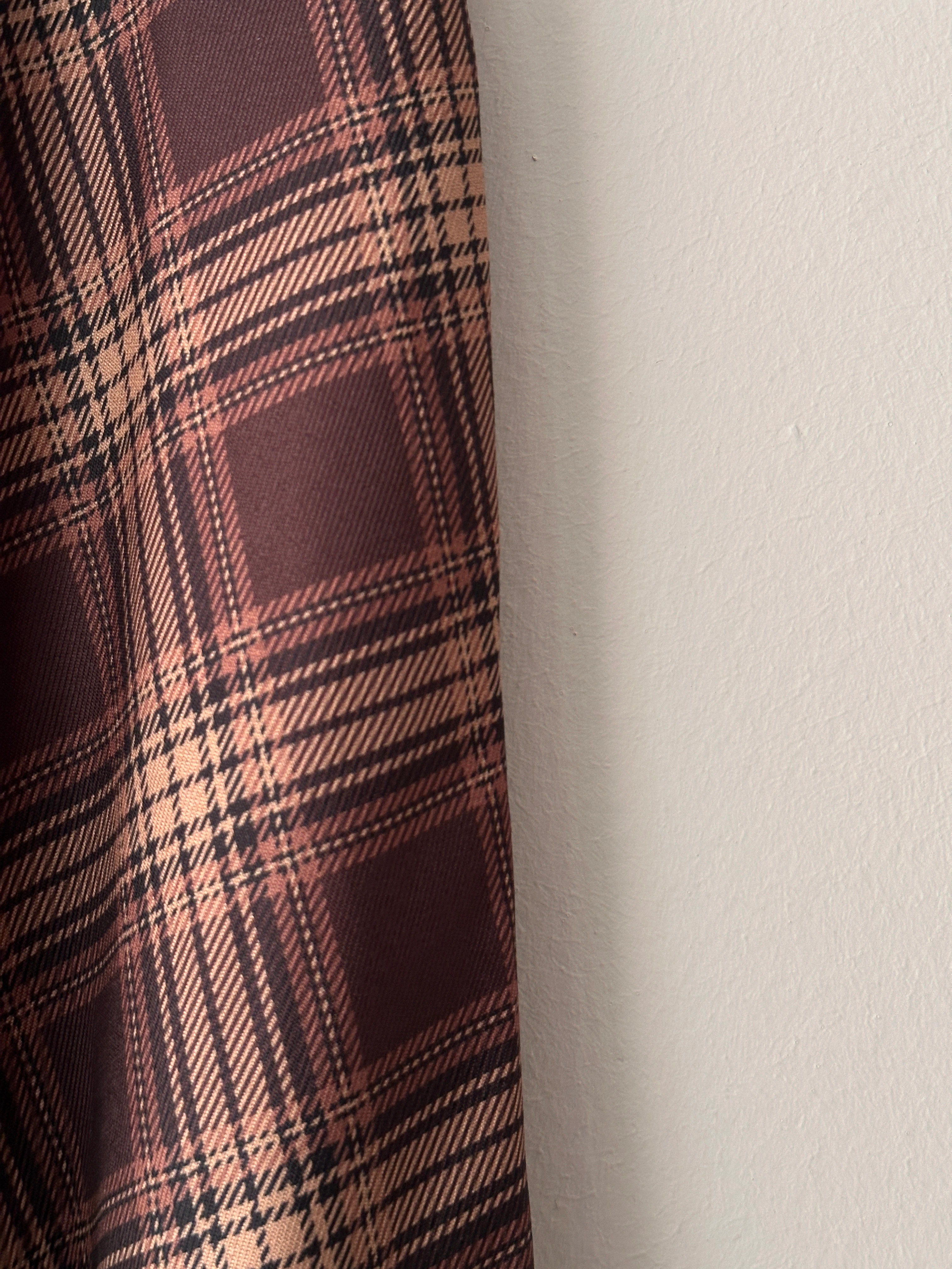 Kemerli Ekose Desen Etek