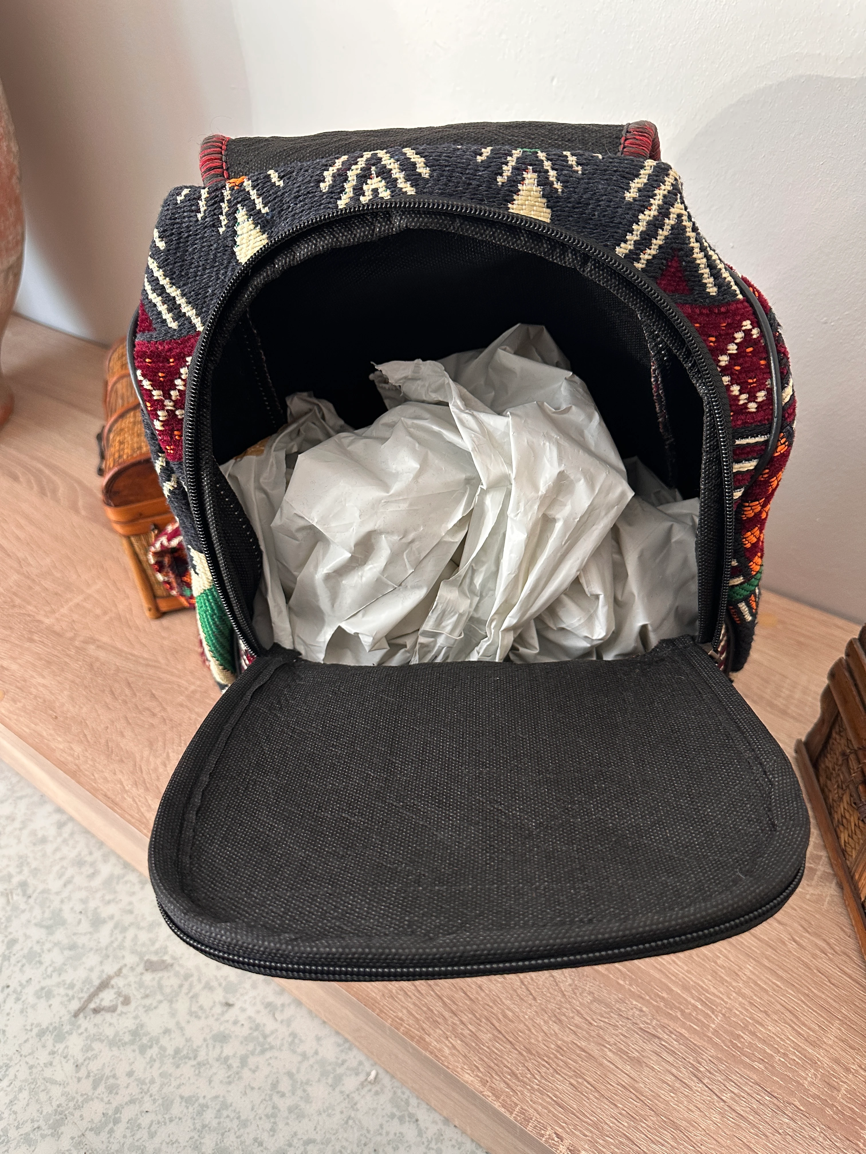 Kilim Desen Sırt Çantası