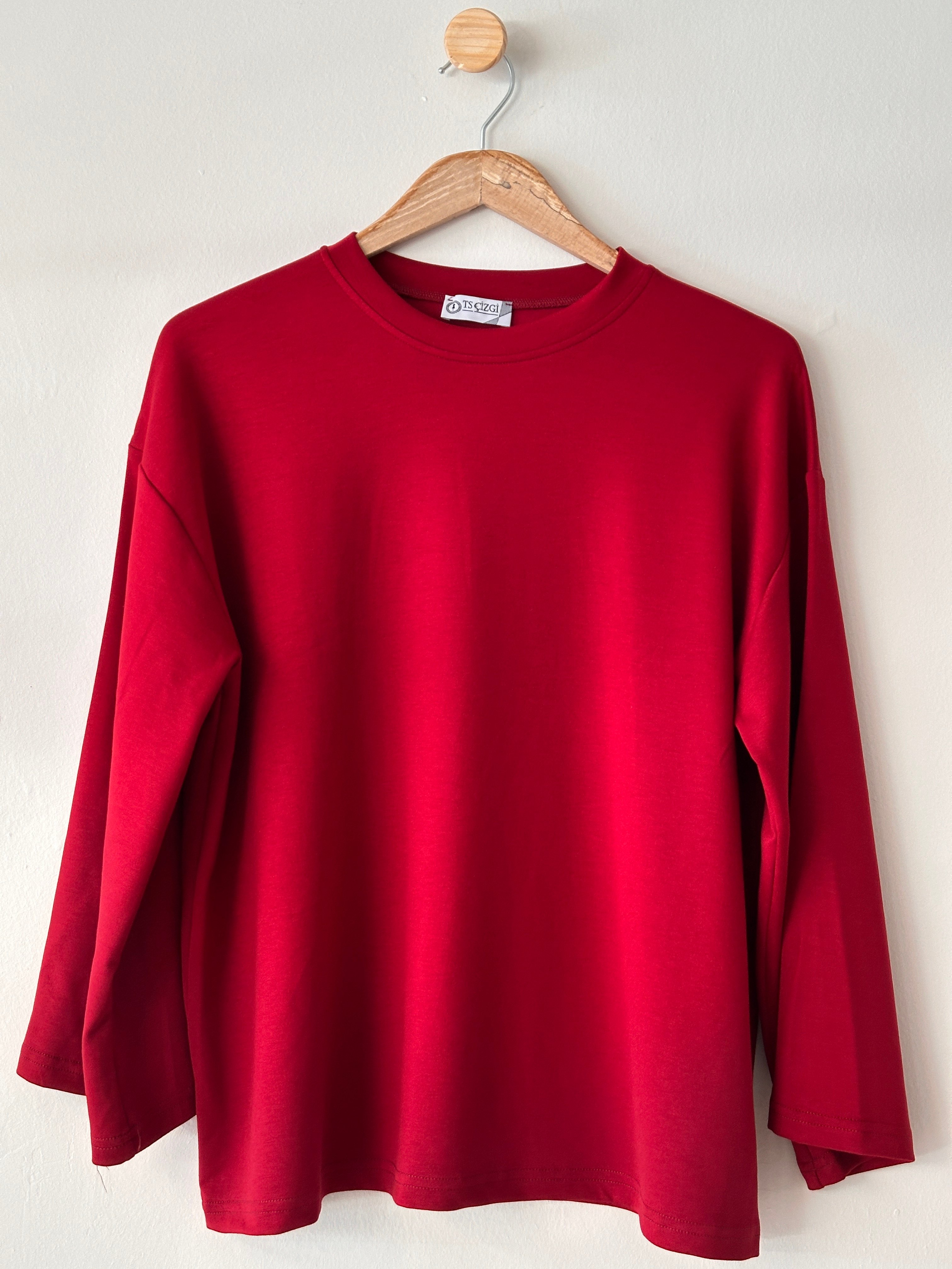 Oversize Penye Body - Bordo