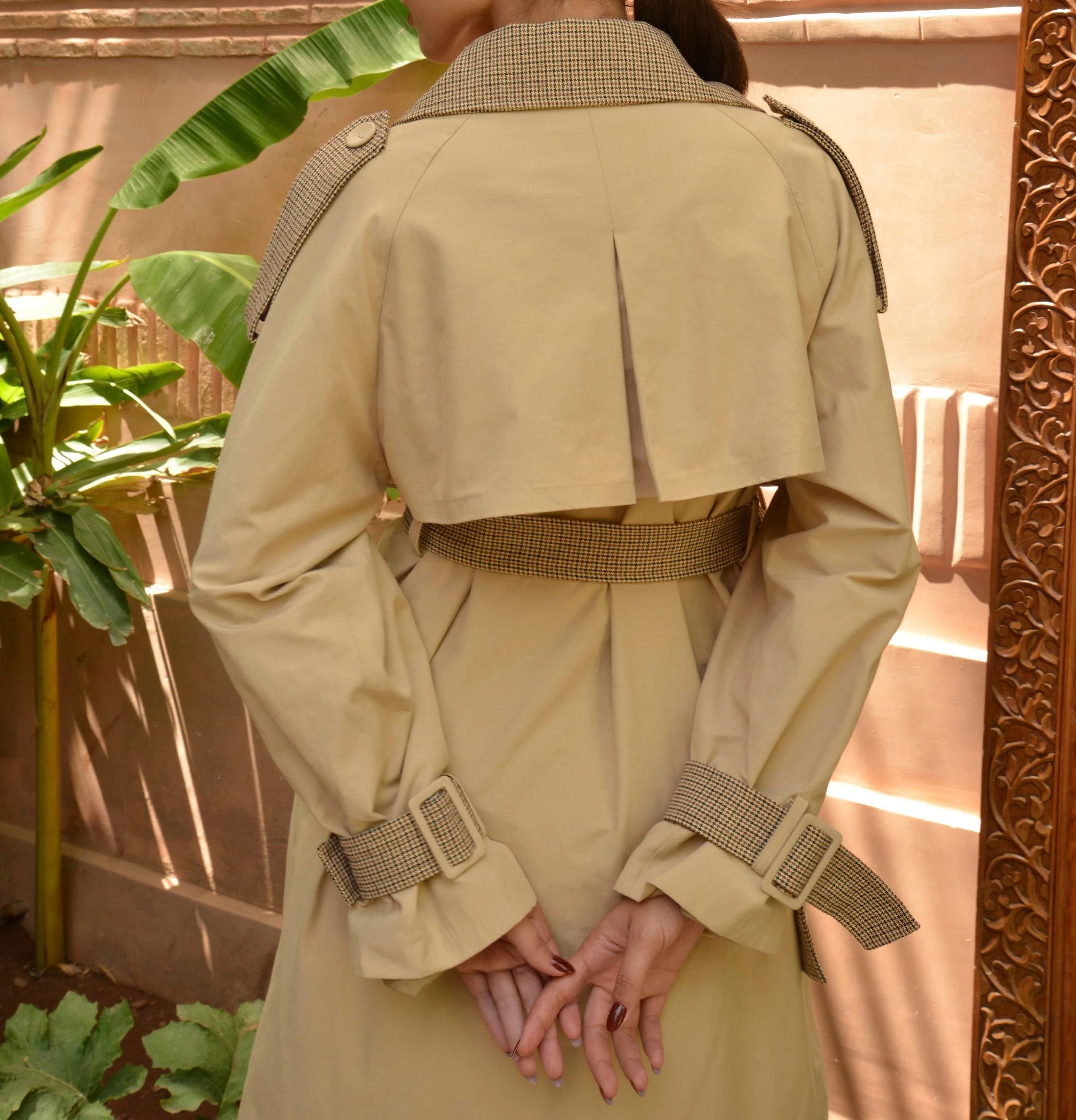 Premium Ekoseli Trençkot