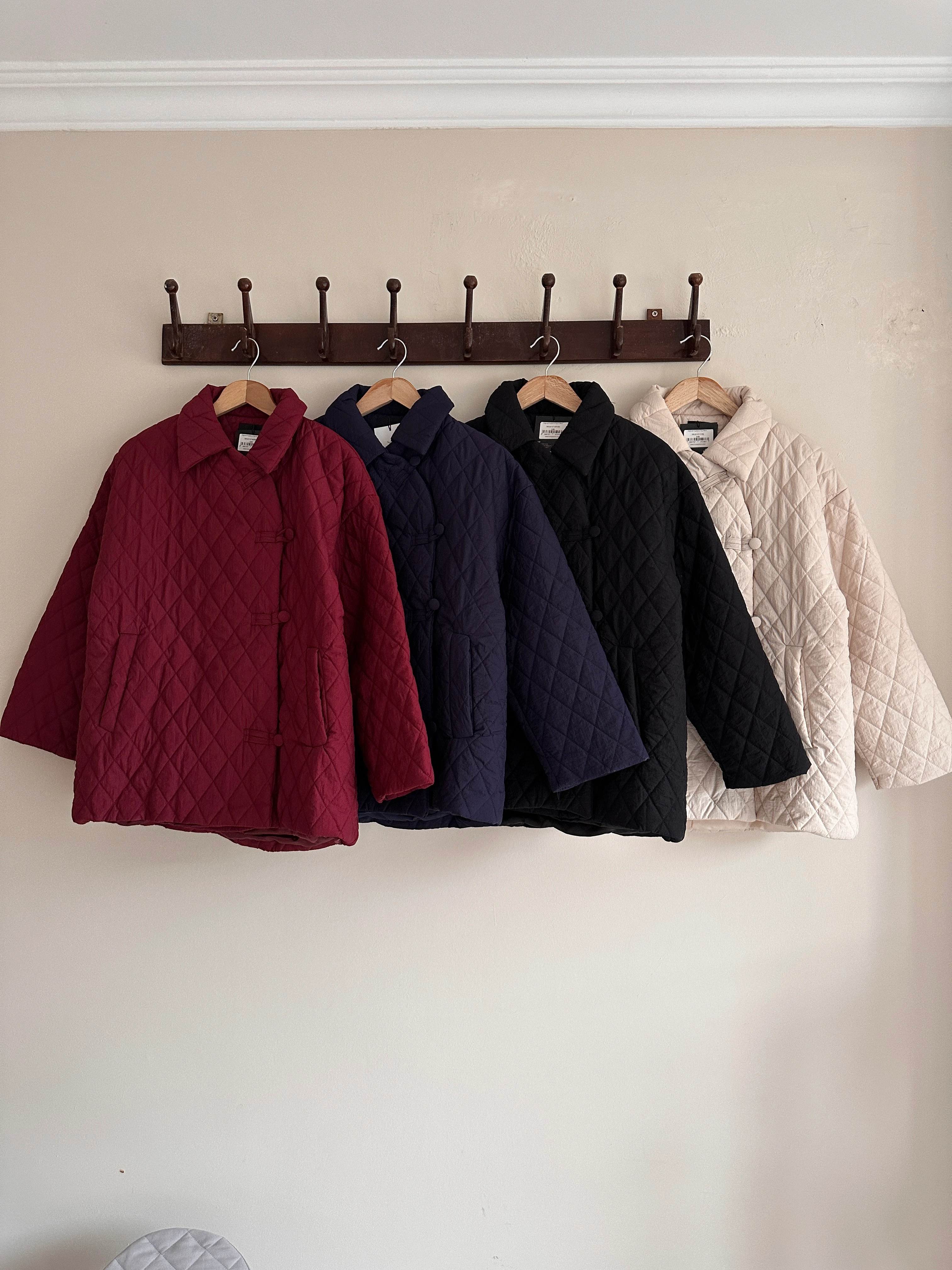 Kimono Model Kalın Kapitone Mont