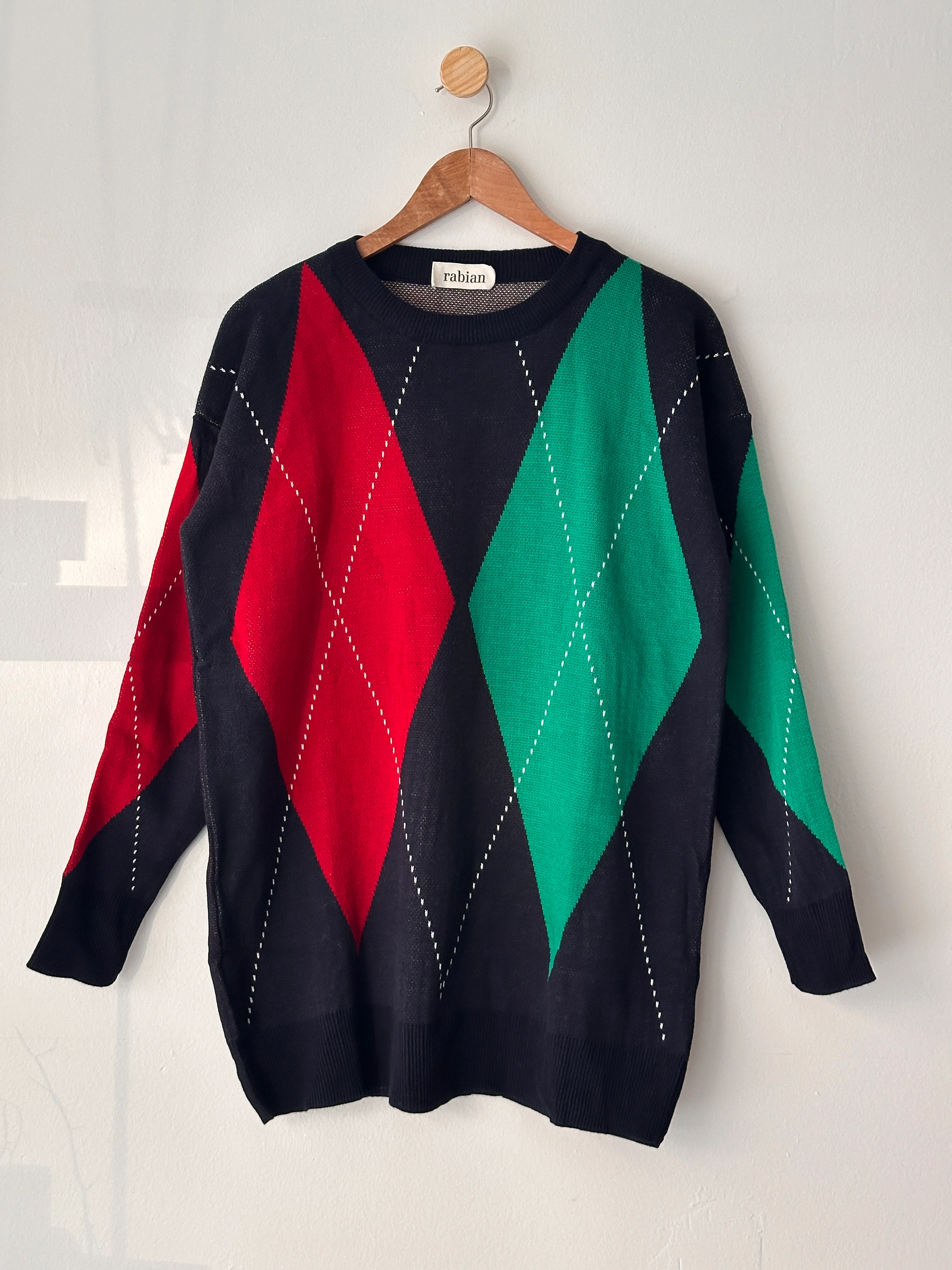 Baklava Desenli Kazak - Lacivert